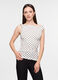 T-shirt con scollo a barchetta donna_0
