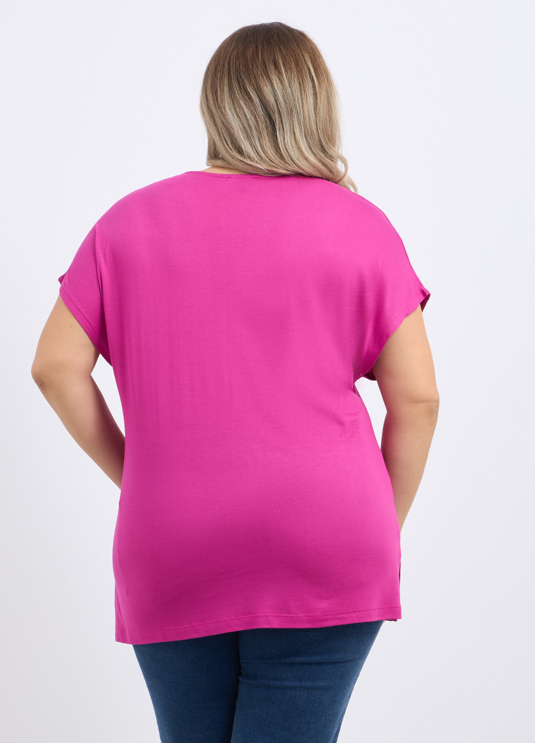 T-shirt in pura viscosa donna curvy_1