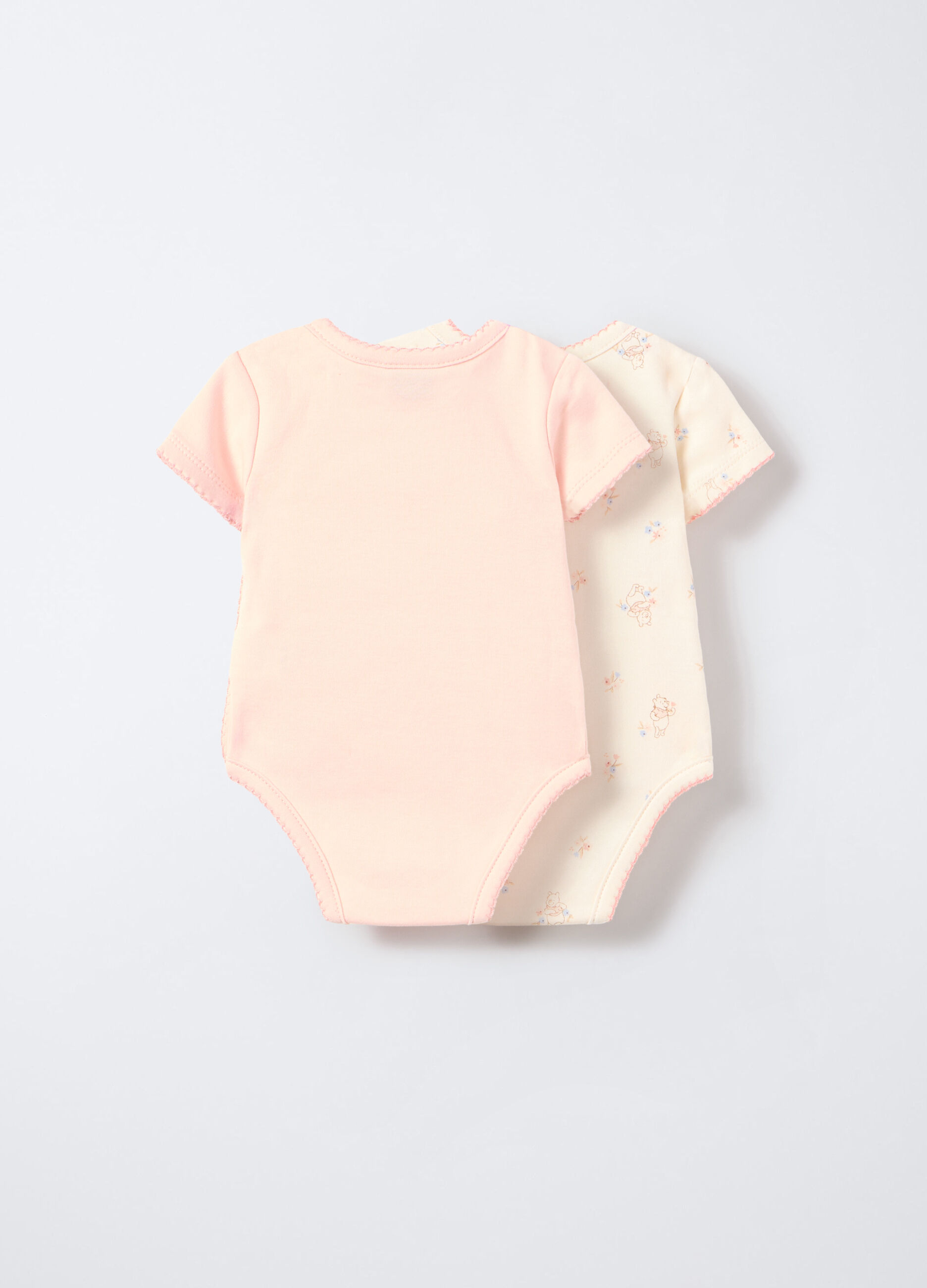 Pack 2 body Disney incrociati in interlock di puro cotone neonata_1