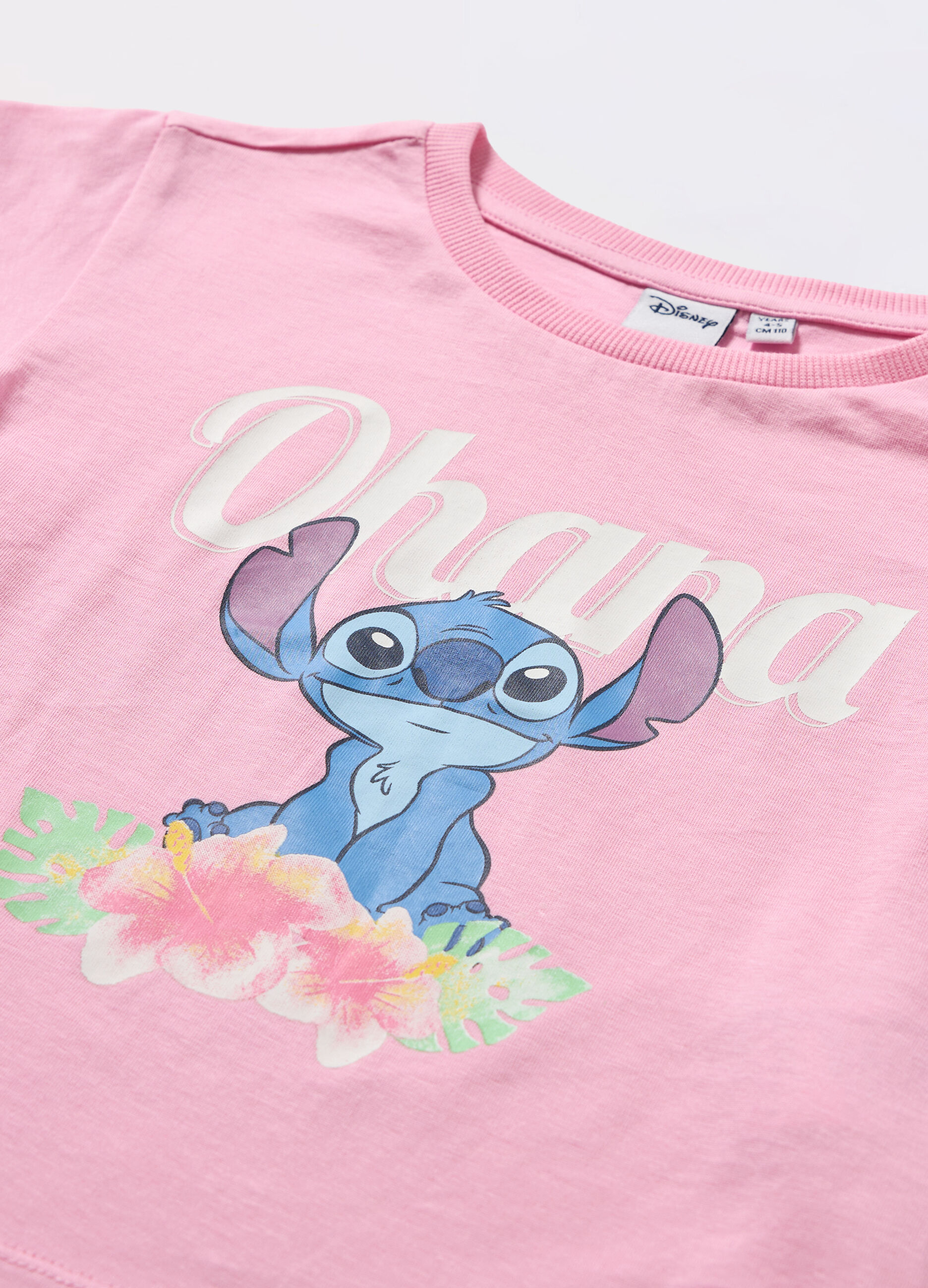 T-shirt Stitch in puro cotone bambina_1