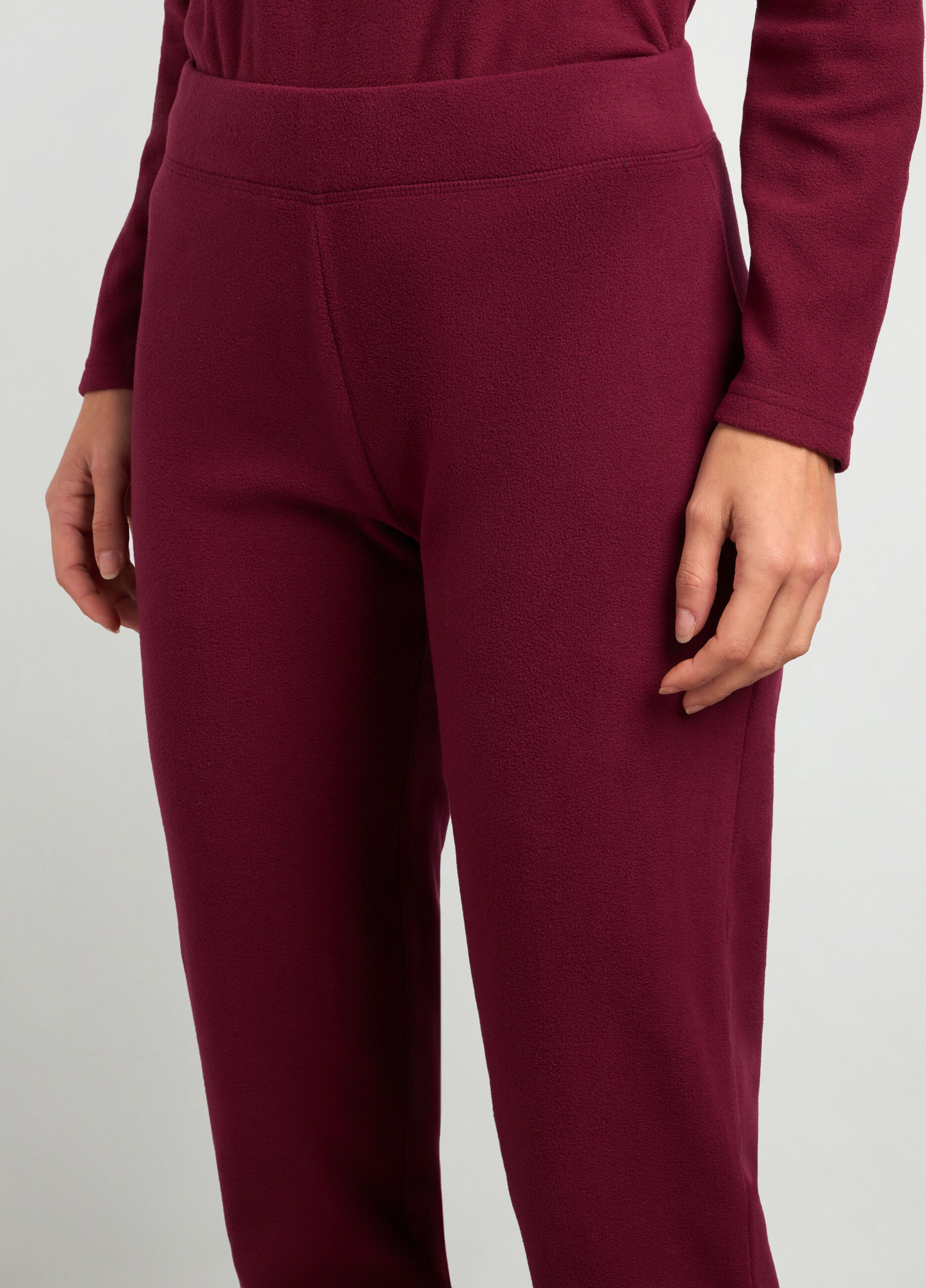 Leggings in pile tinta unita. _2
