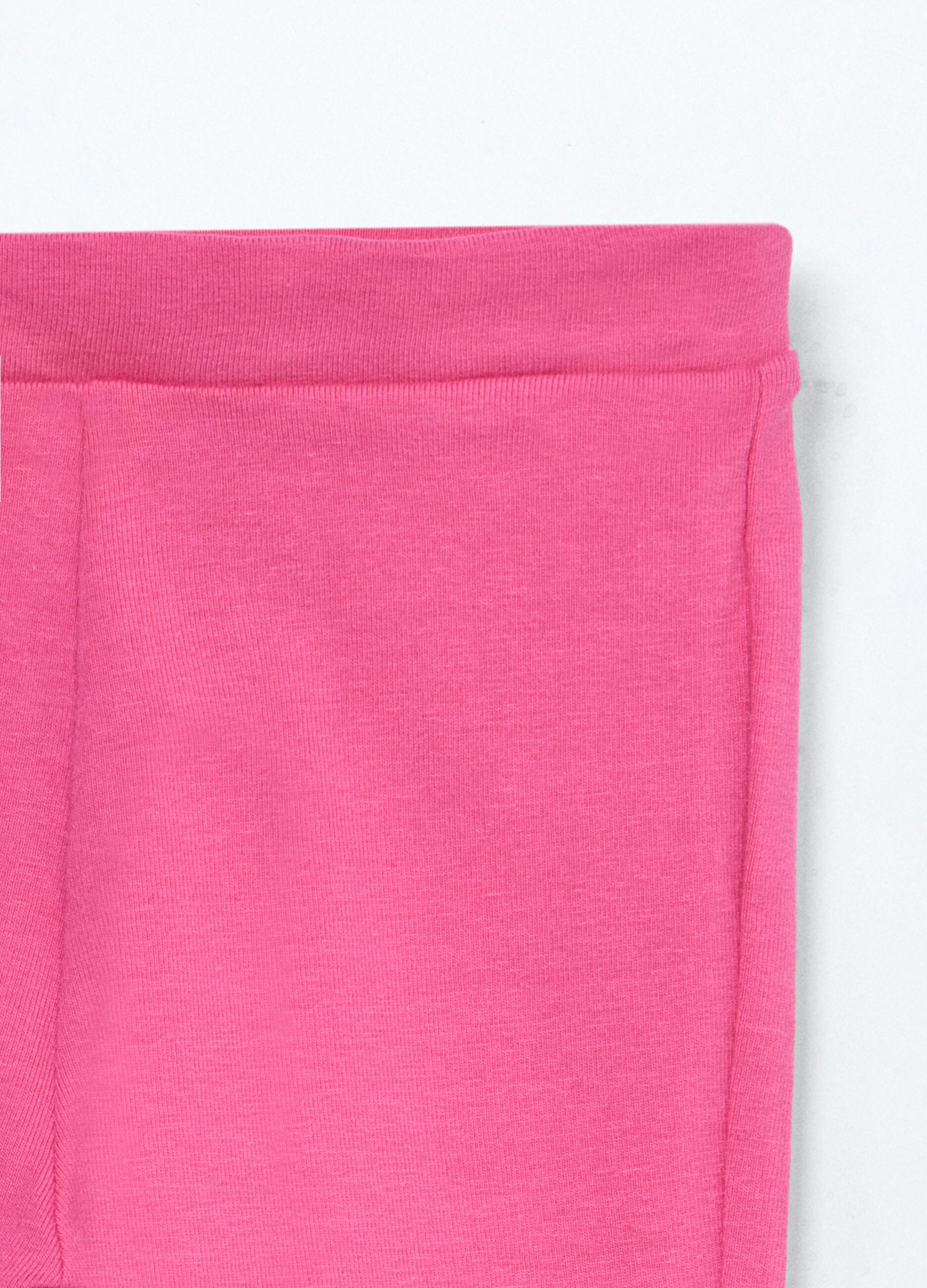 Leggings flare fit in jersey di cotone stretch neonata_2