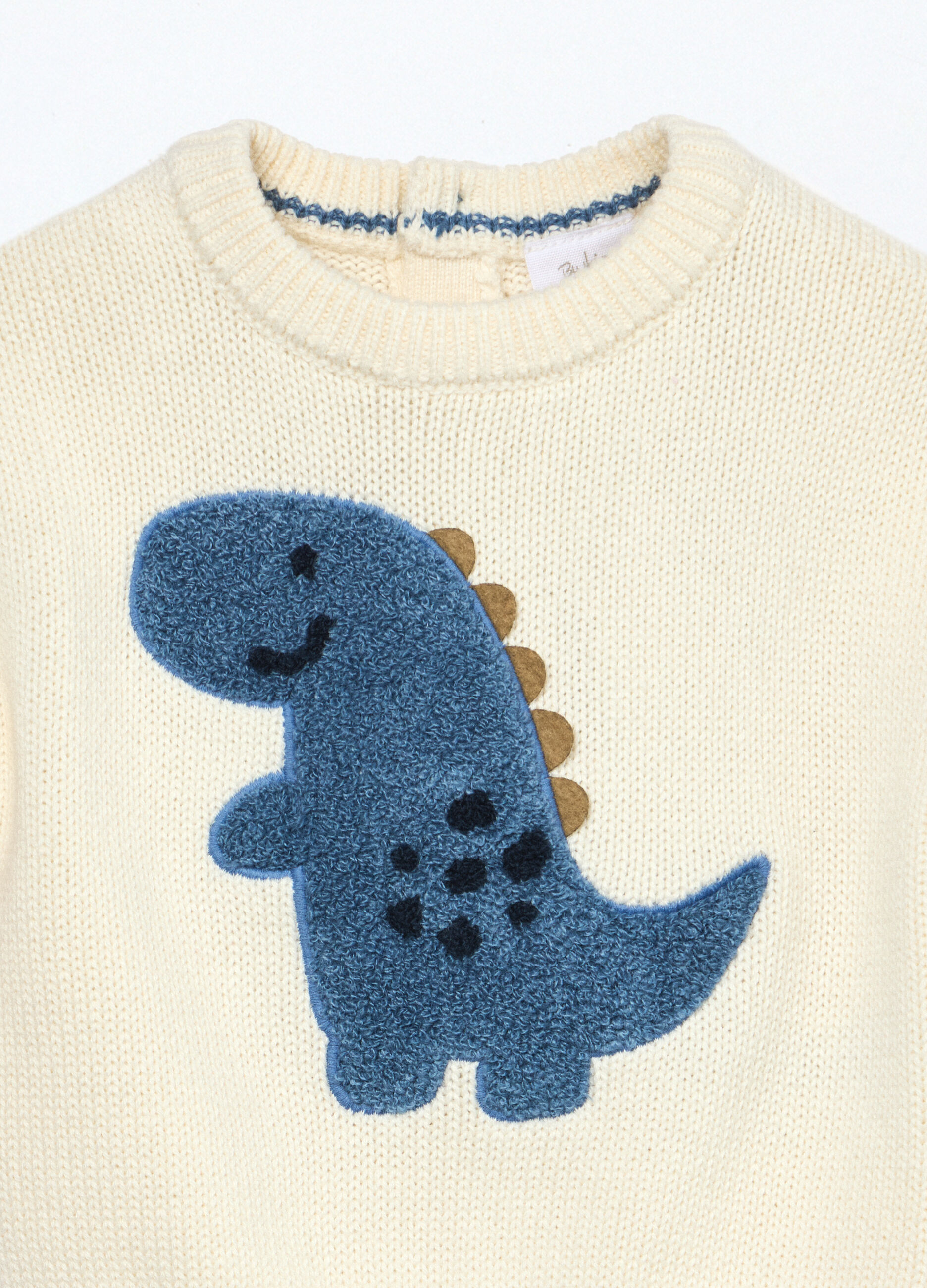 Girocollo tricot in puro cotone neonato_2