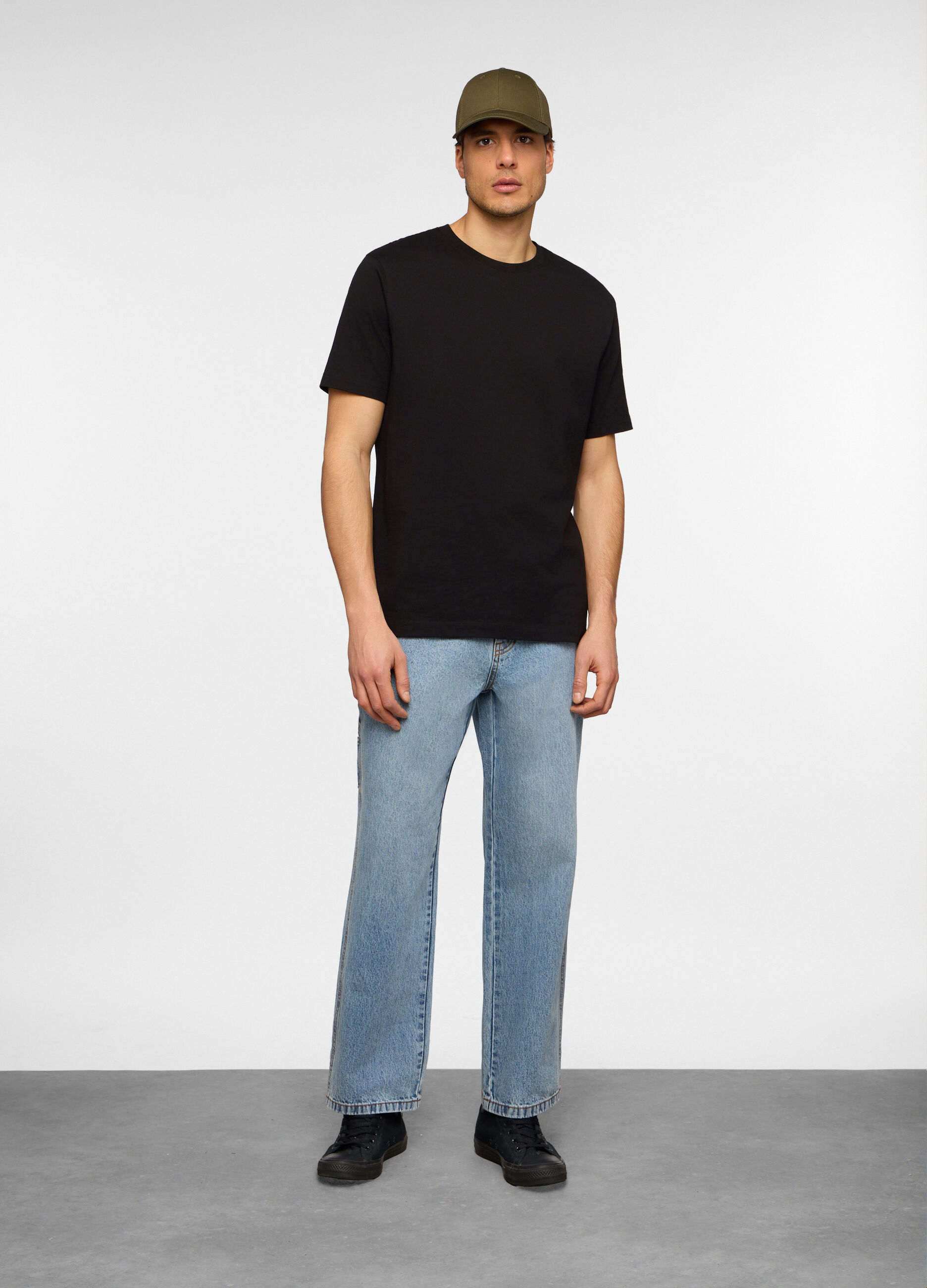 Jeans loose fit in denim uomo