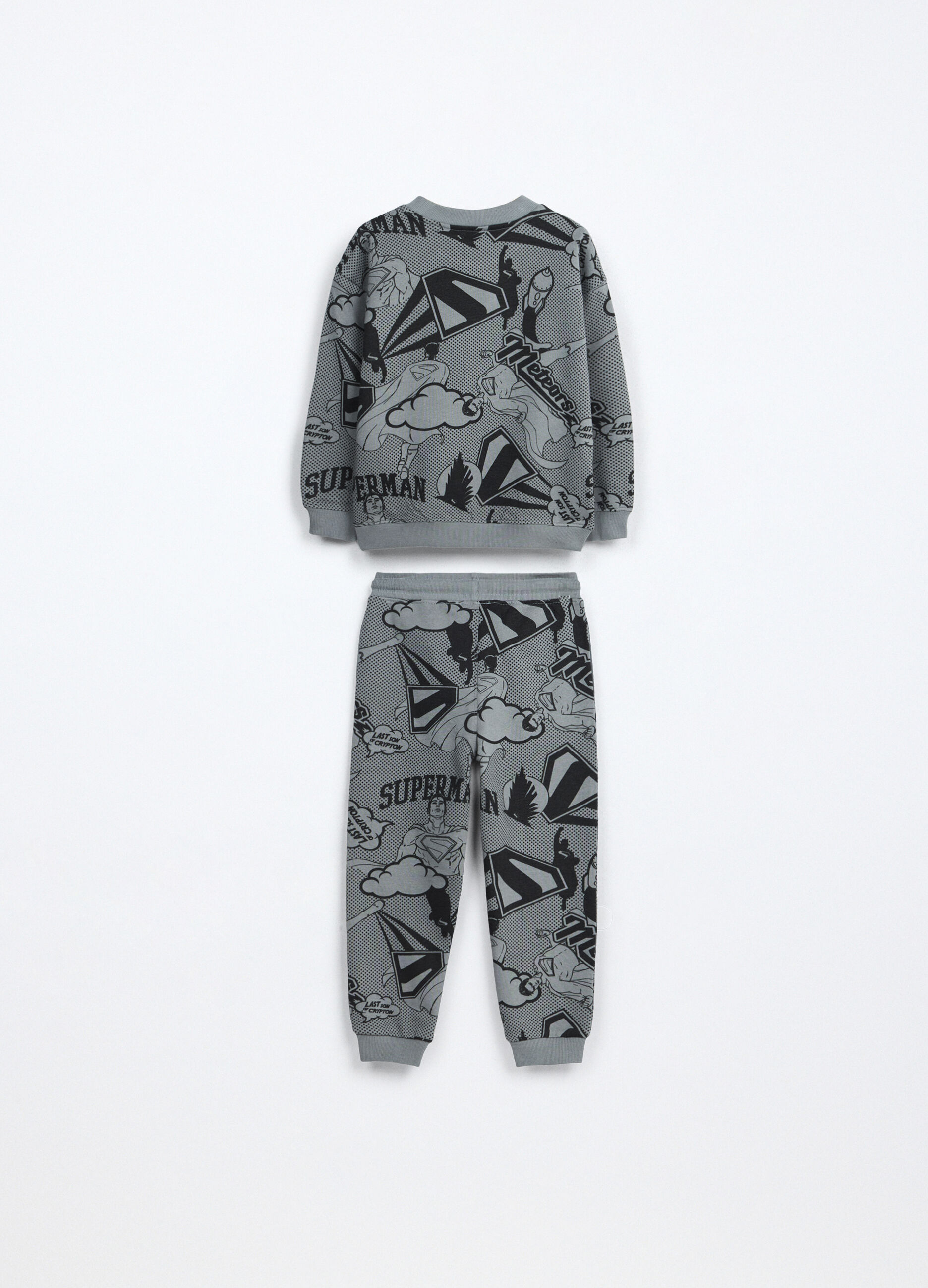 Jogging set in french terry di puro cotone bambino_1