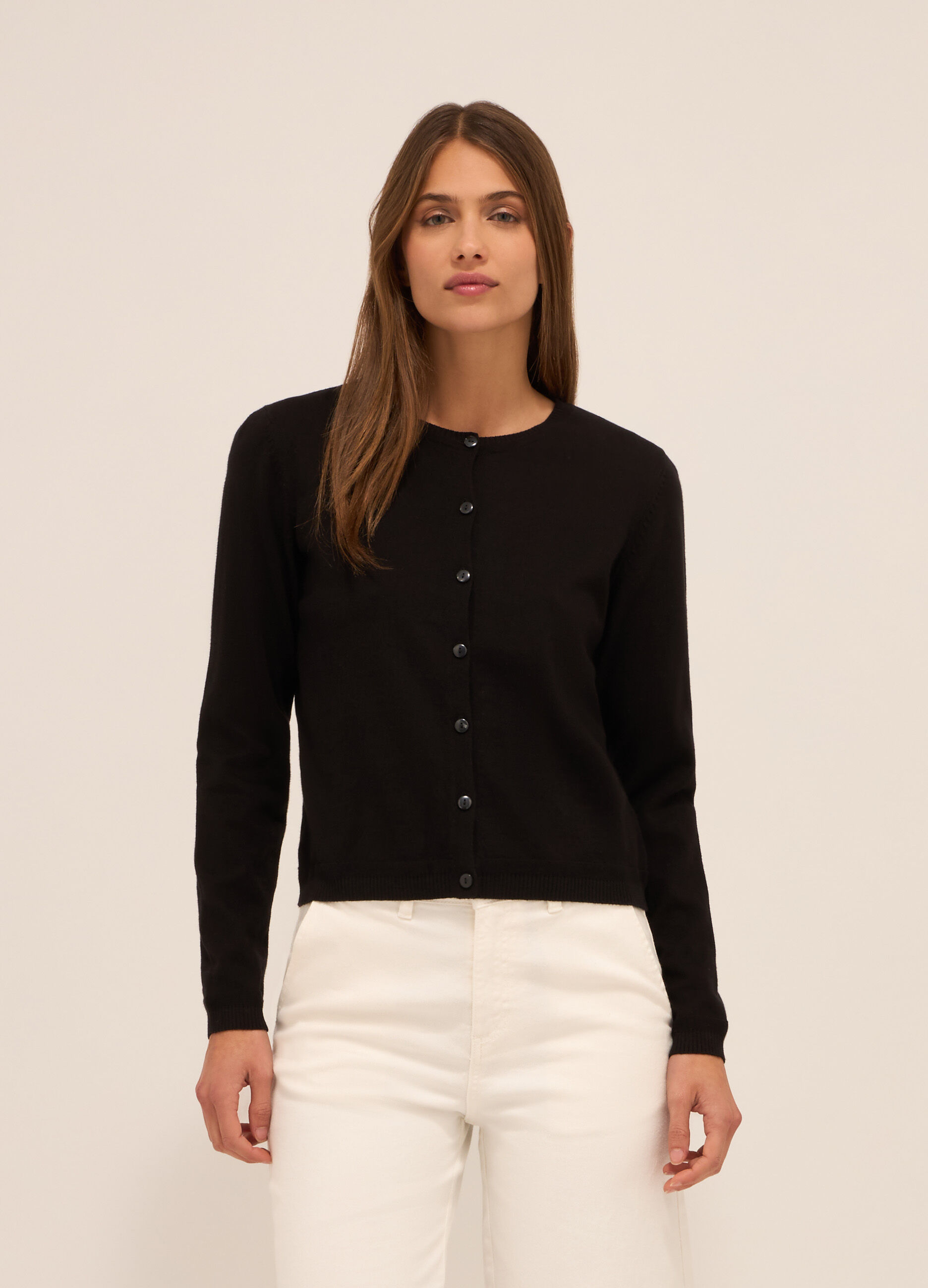 Cardigan in puro cotone donna