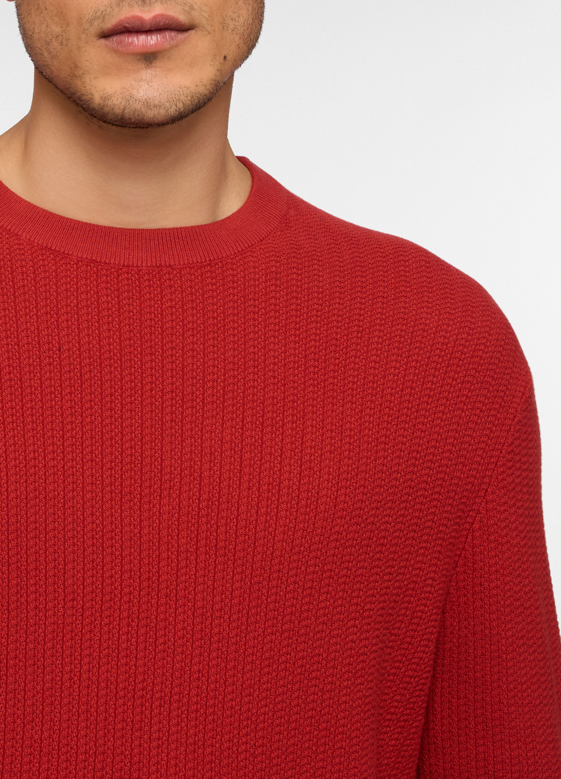 Maglione girocollo in cotone uomo_2
