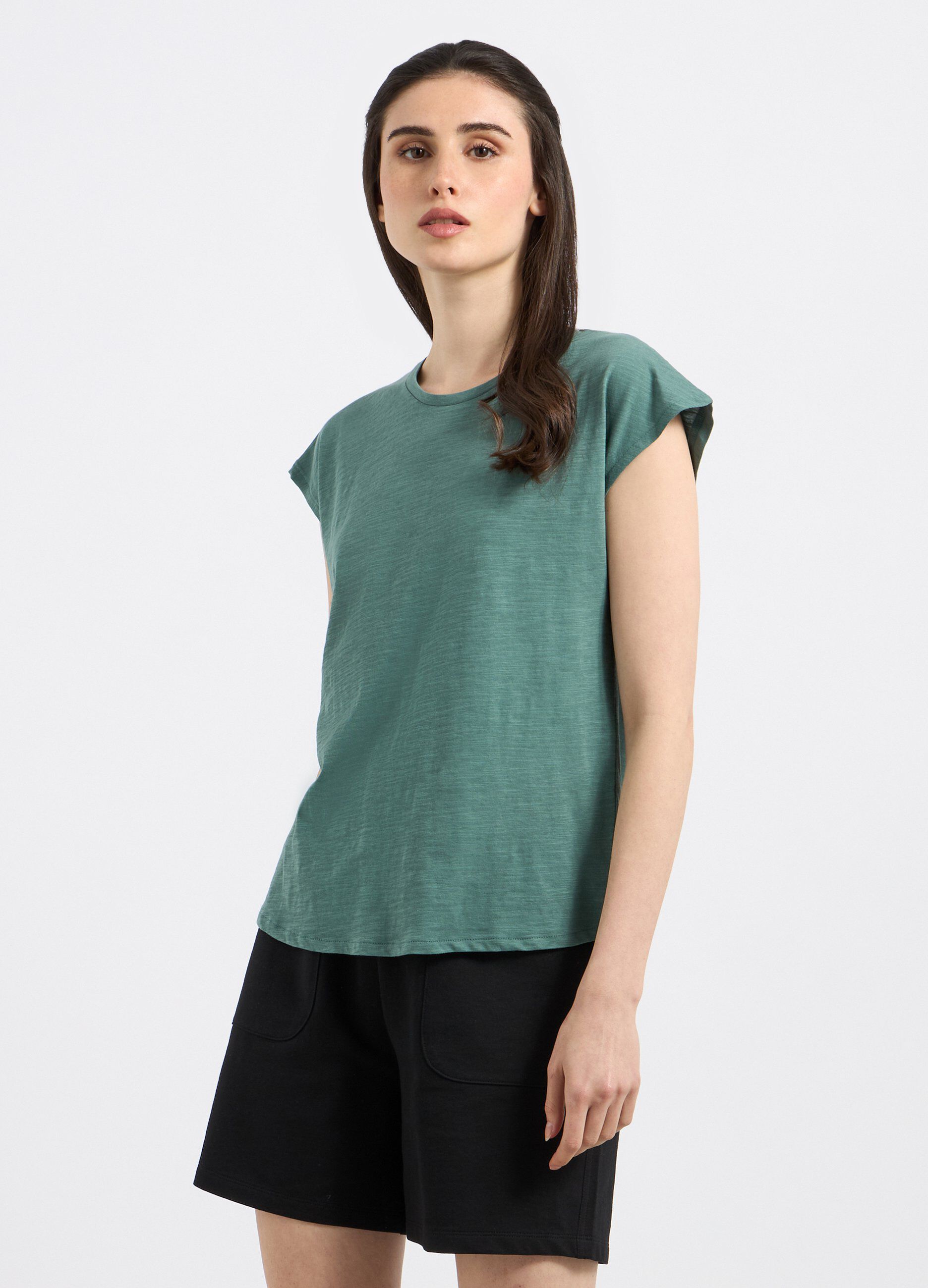 T-shirt in puro cotone donna_0