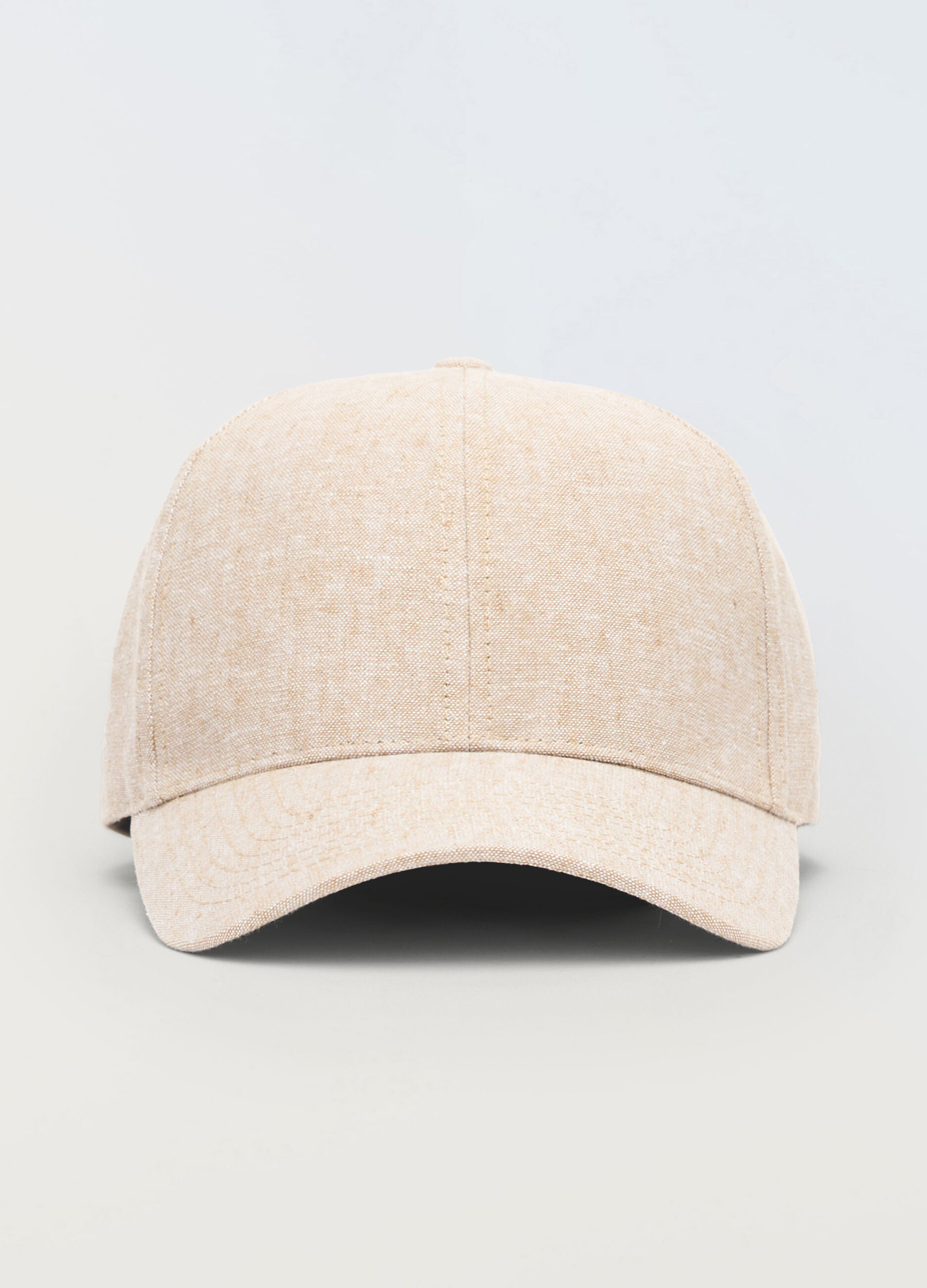 Cappello baseball in cotone e lino uomo_0