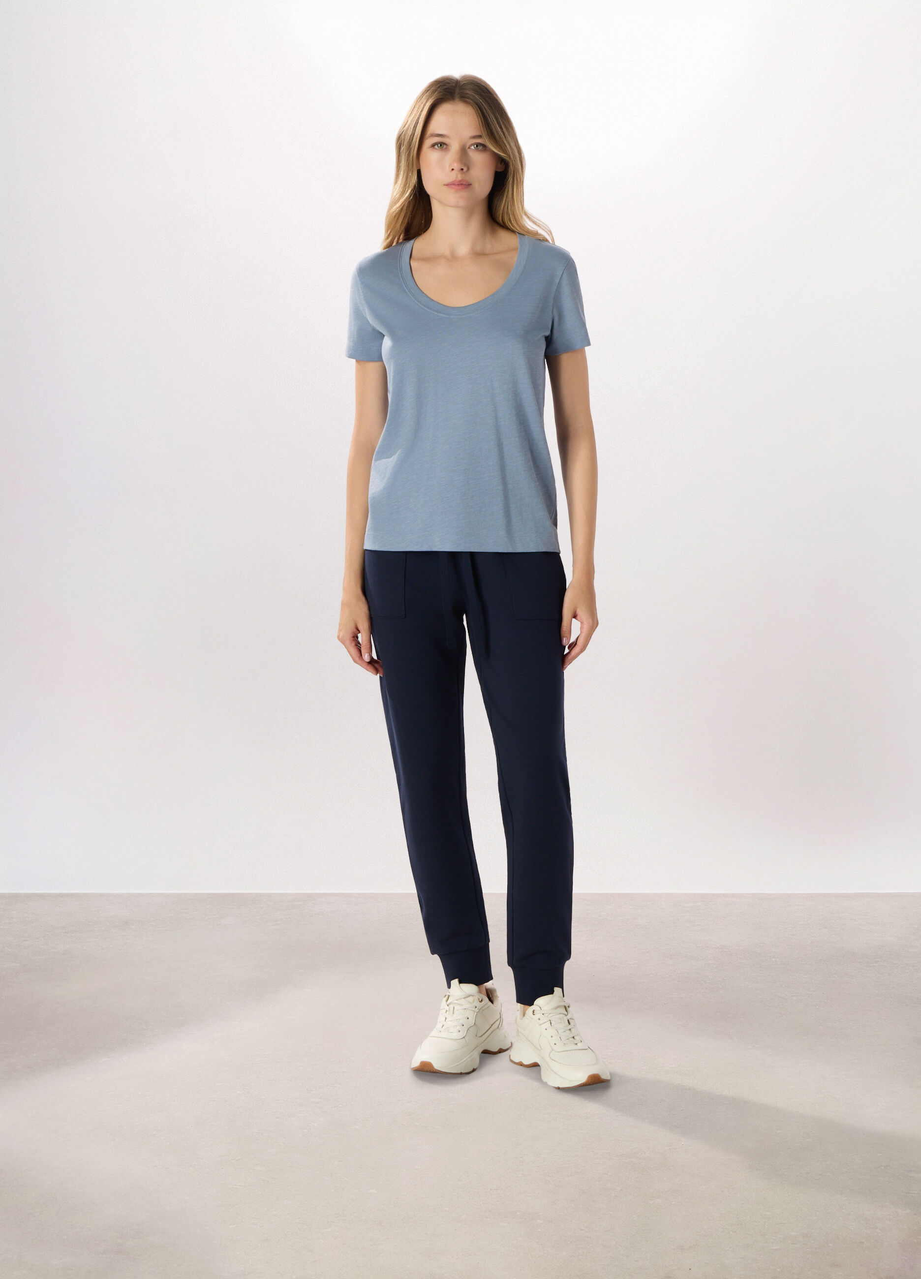 Jogger misto cotone fleece Holistic fitness donna_0