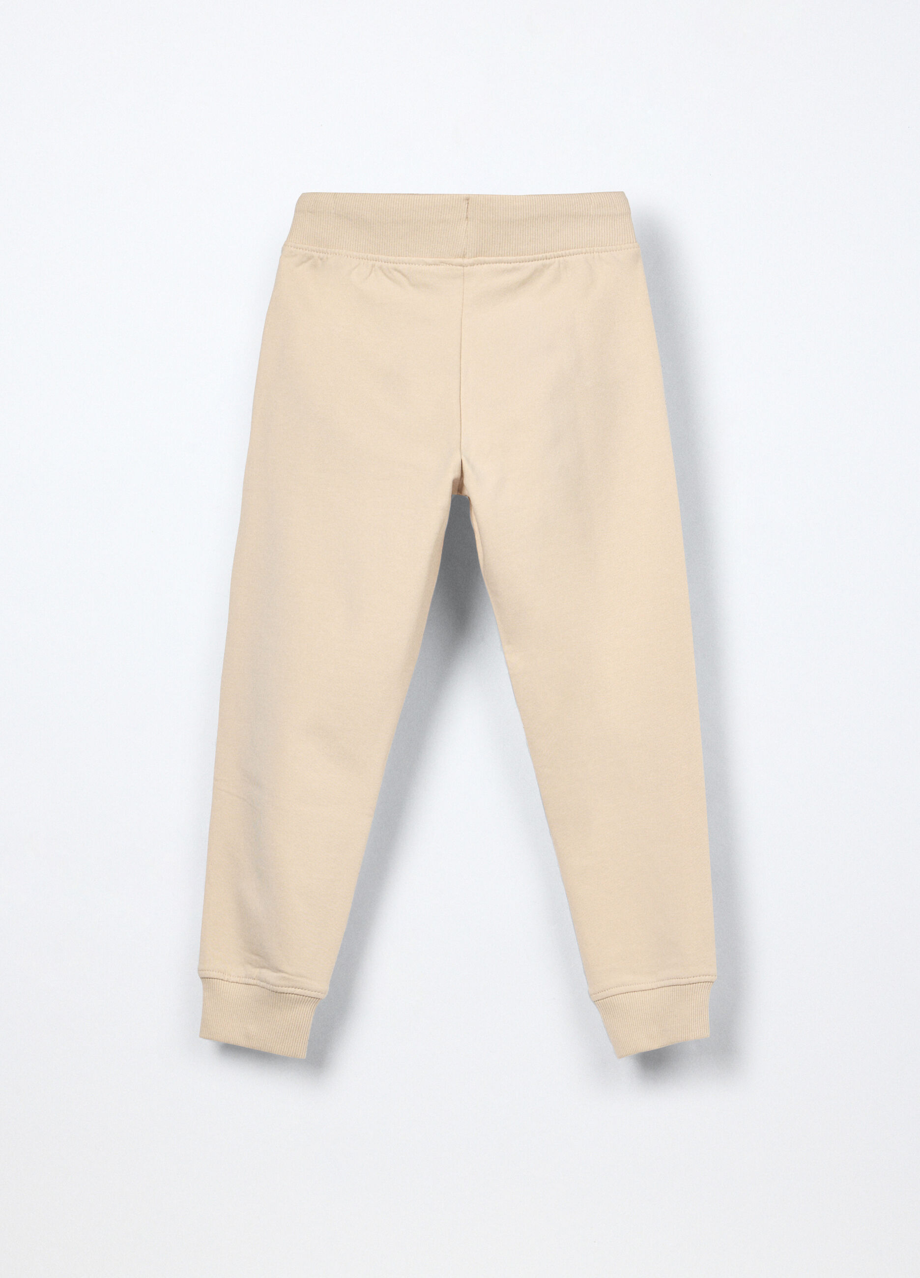 Jogger in french terry di cotone stretch bambina_1