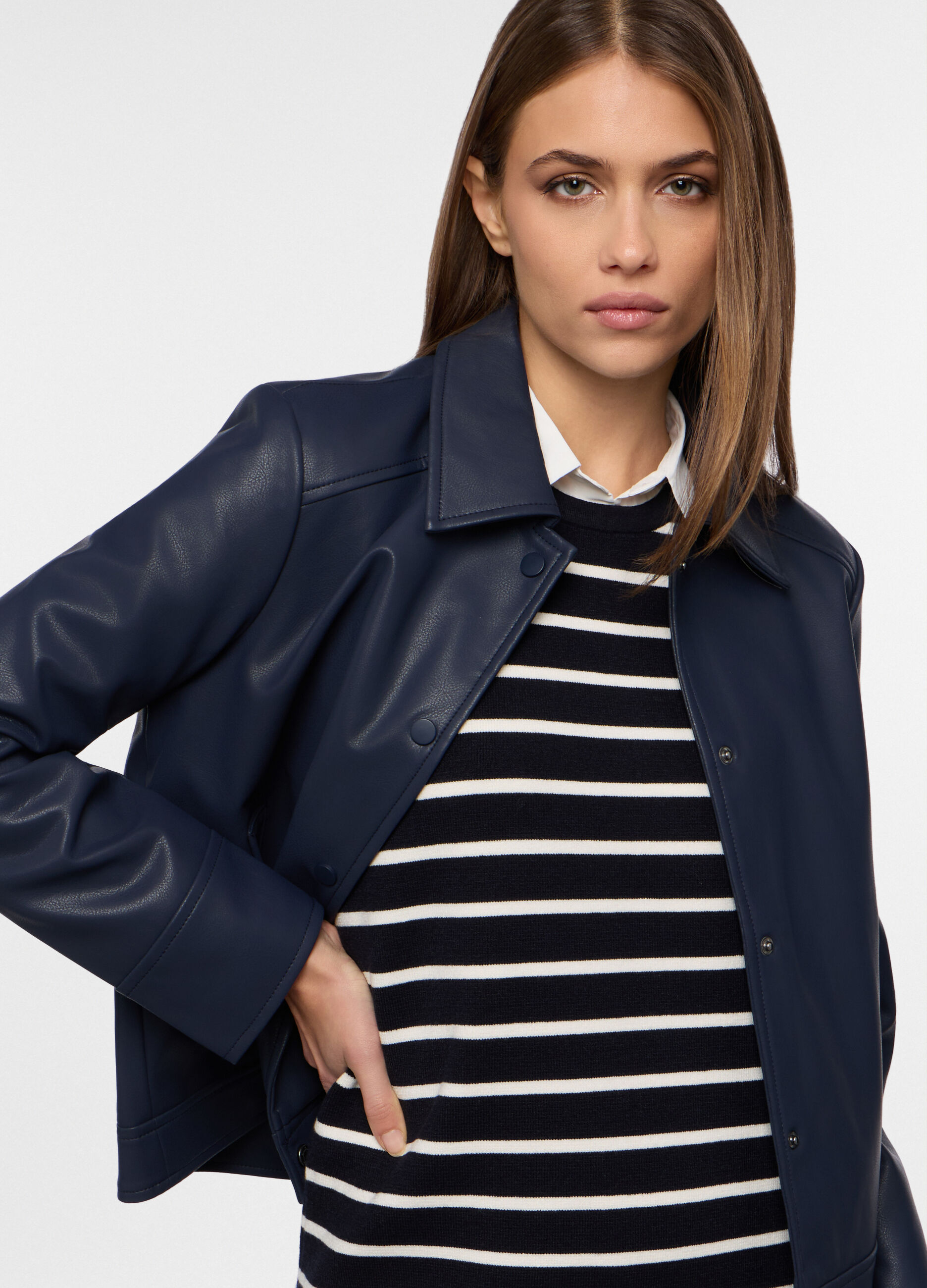 Giacca in eco pelle donna_2