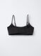 Top imbottito in costina di cotone stretch ragazza_1