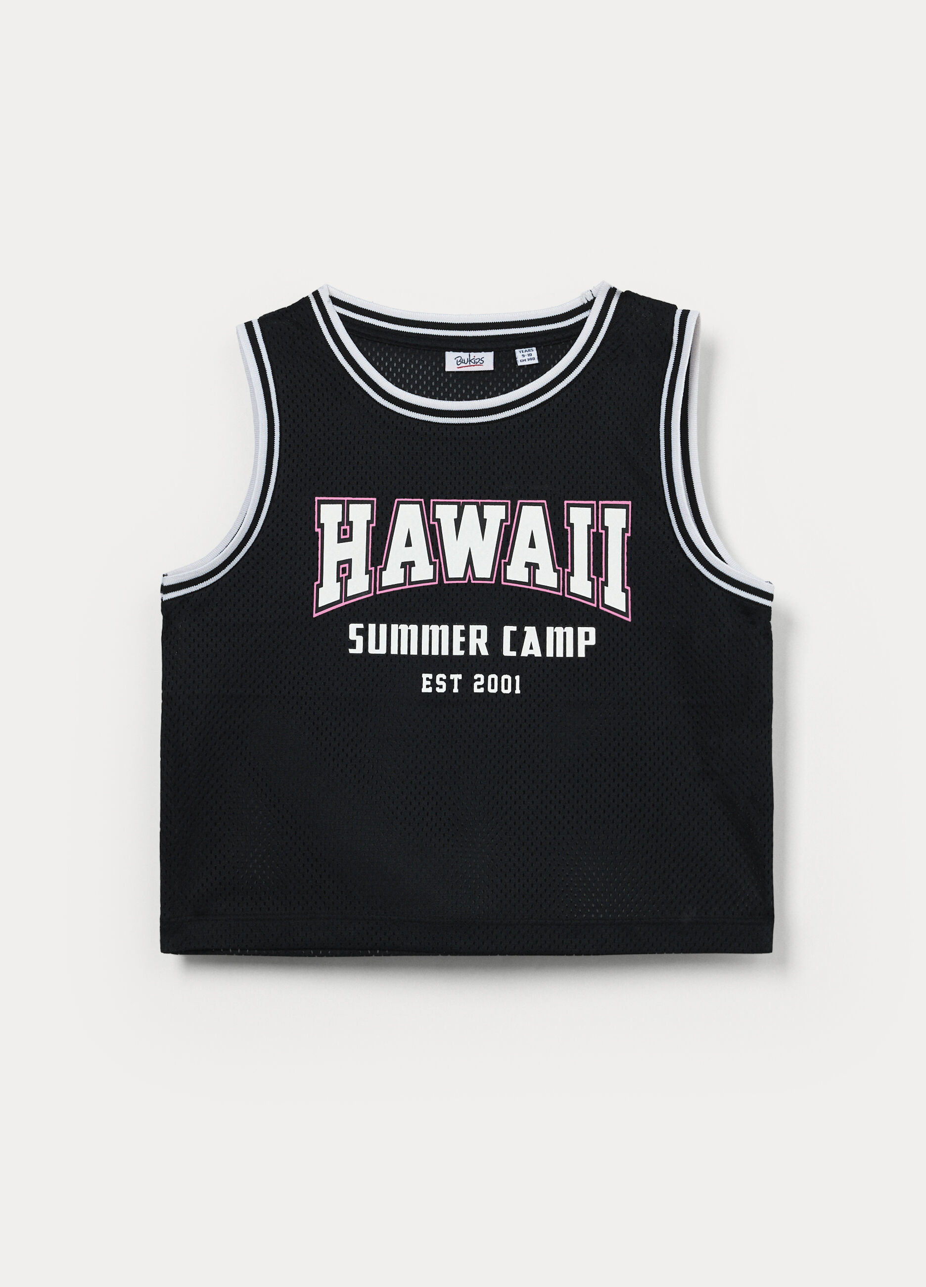 Canotta mesh con stampa ragazza_0