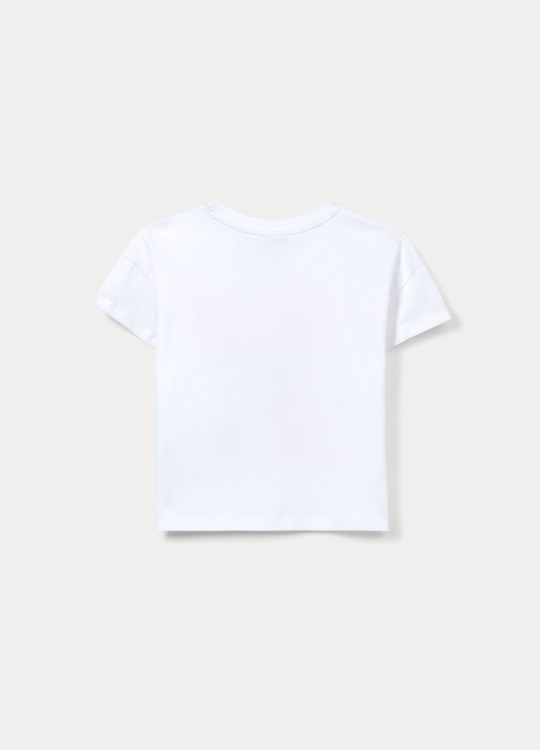 T-shirt in jersey di cotone stretch bambina_1