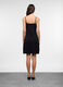 Abito corto in costina di cotone stretch donna_1