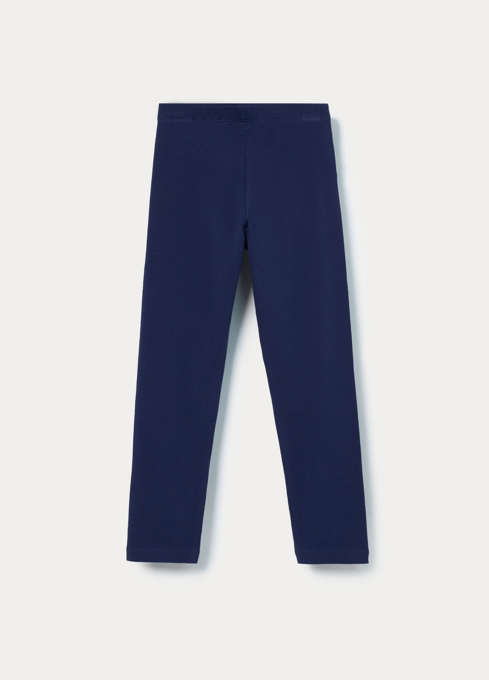 Leggings in jersey di cotone stretch bambina_0