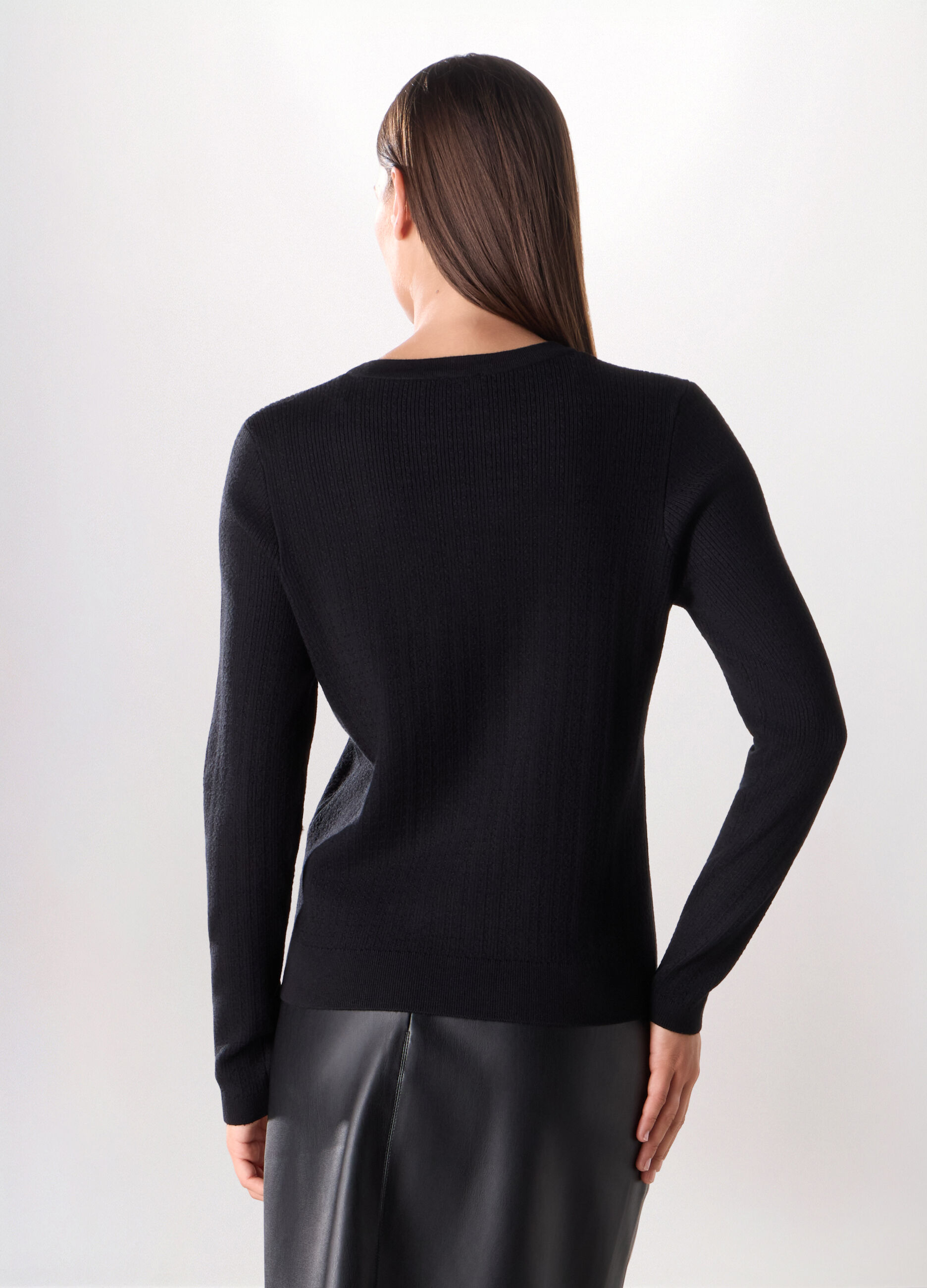 Girocollo tricot misto viscosa donna_1