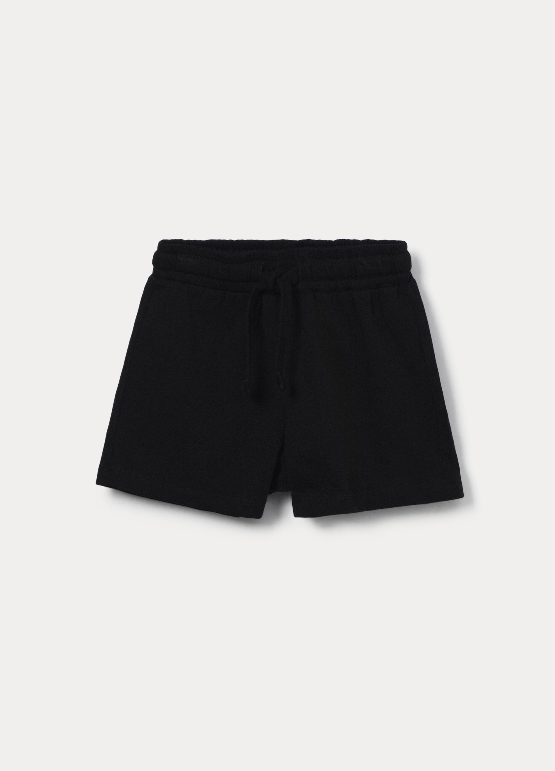 Shorts in jersey di puro cotone bambina_0