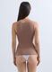 Canotta con scollo rotondo stretch donna_1