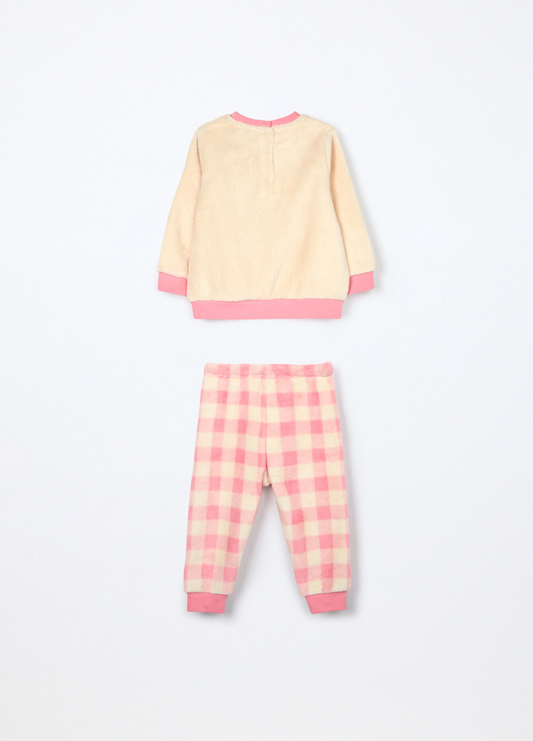 Set pigiama in coral fleece neonata_1