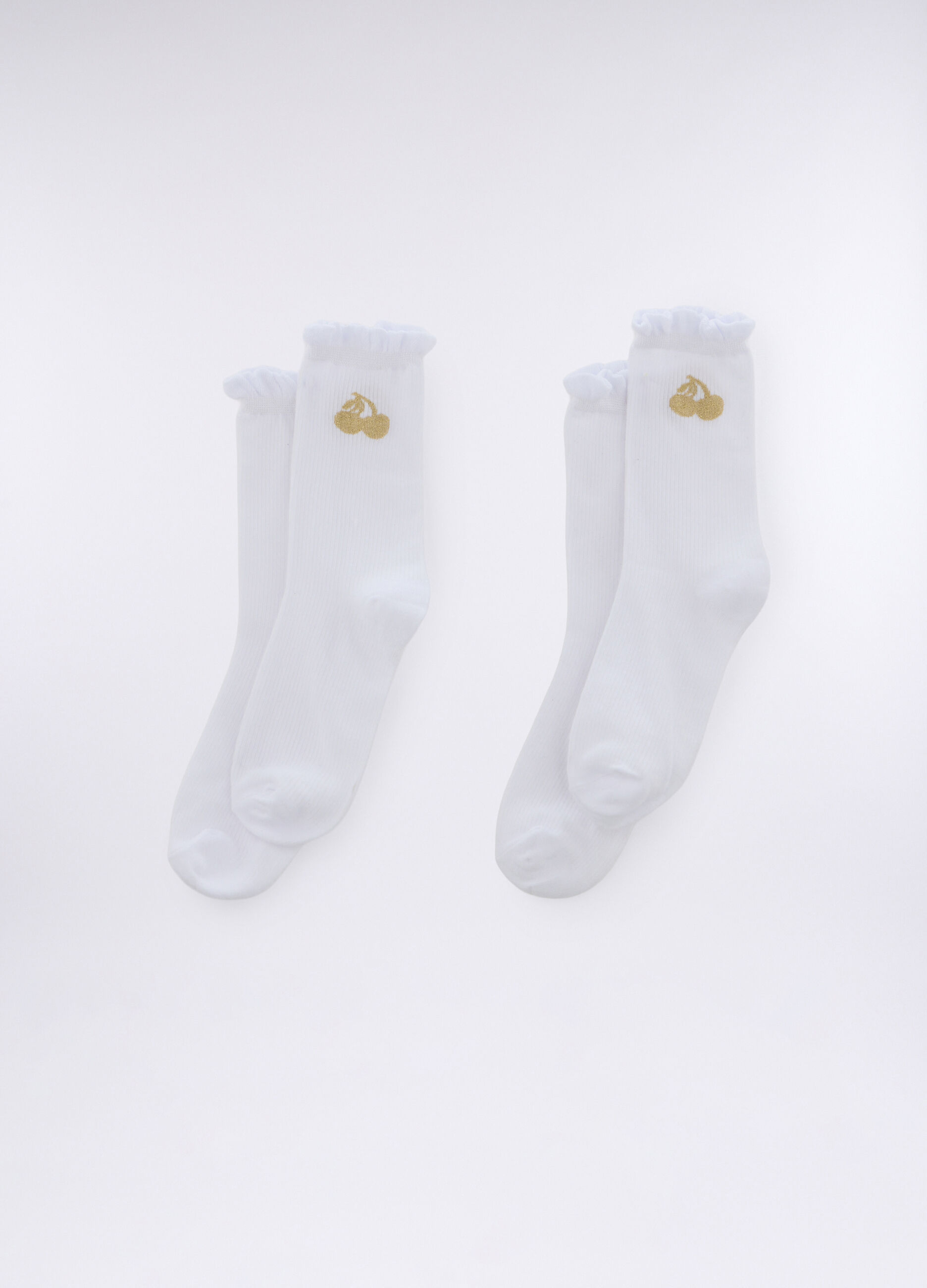 Pack 2 calze midi in costina donna_0