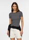 T-shirt girocollo fitted in costina stretch donna_0
