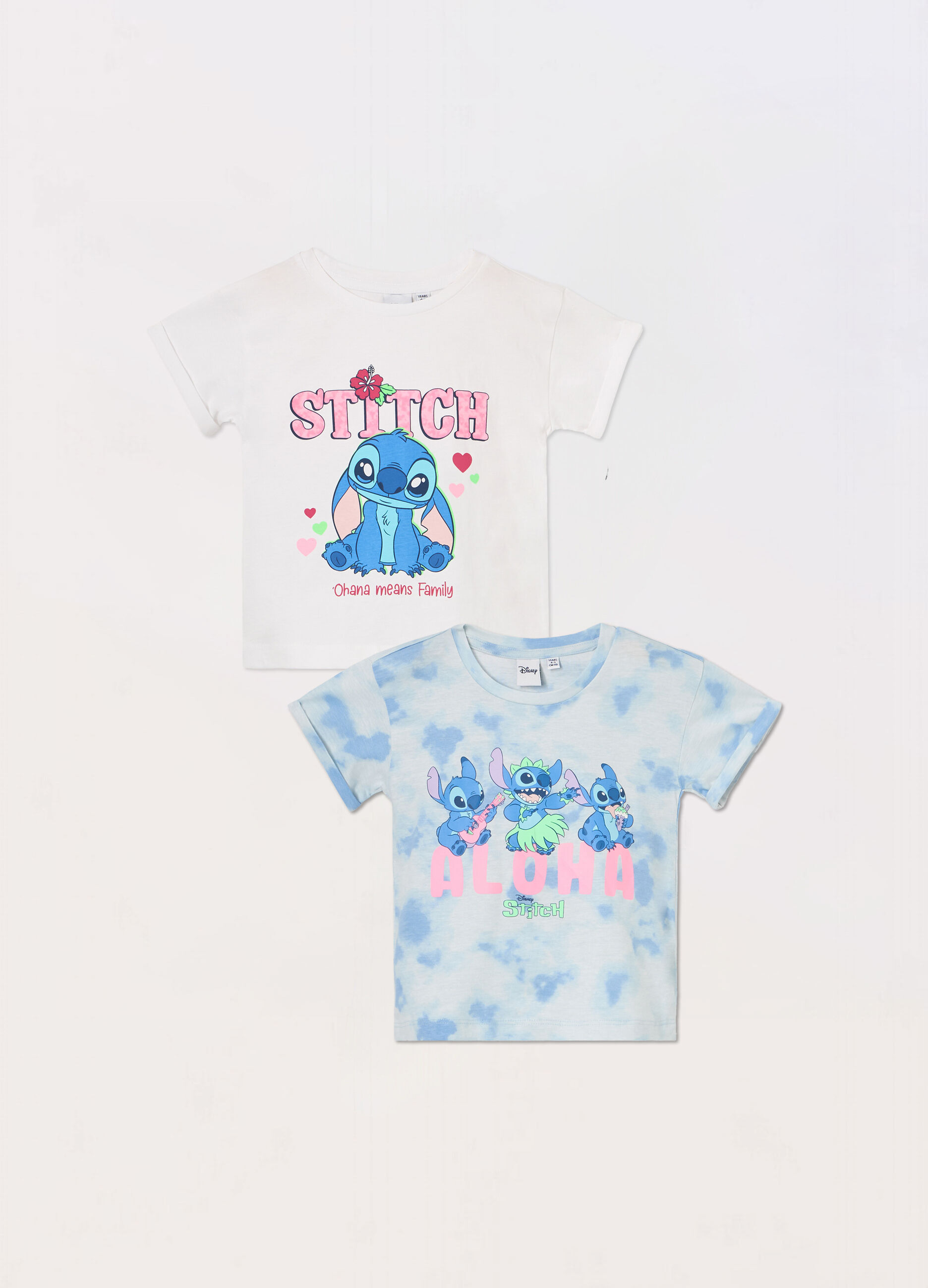 Pack 2 t-shirt in jersey di puro cotone bambina_0