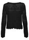 Maglia operata con scollo rotondo donna_6