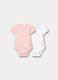 Pack 2 body in costina di puro cotone neonata_0