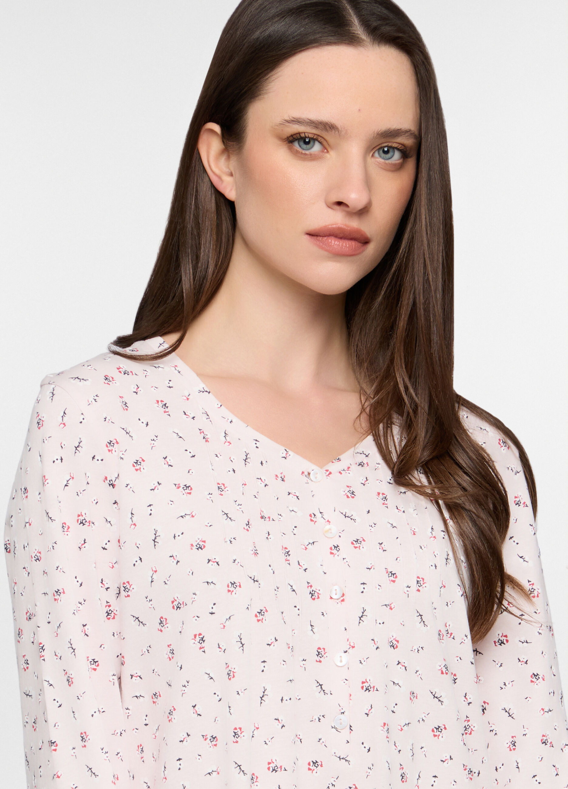 Camicia da notte in jersey stretch donna_2