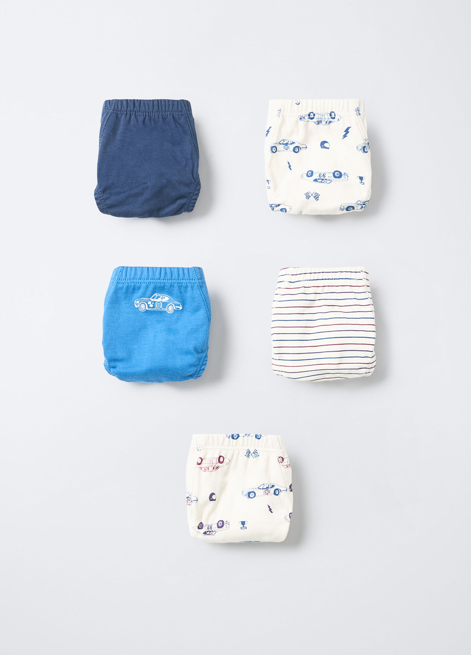 Pack 5 slip in jersey di puro cotone bambino_0