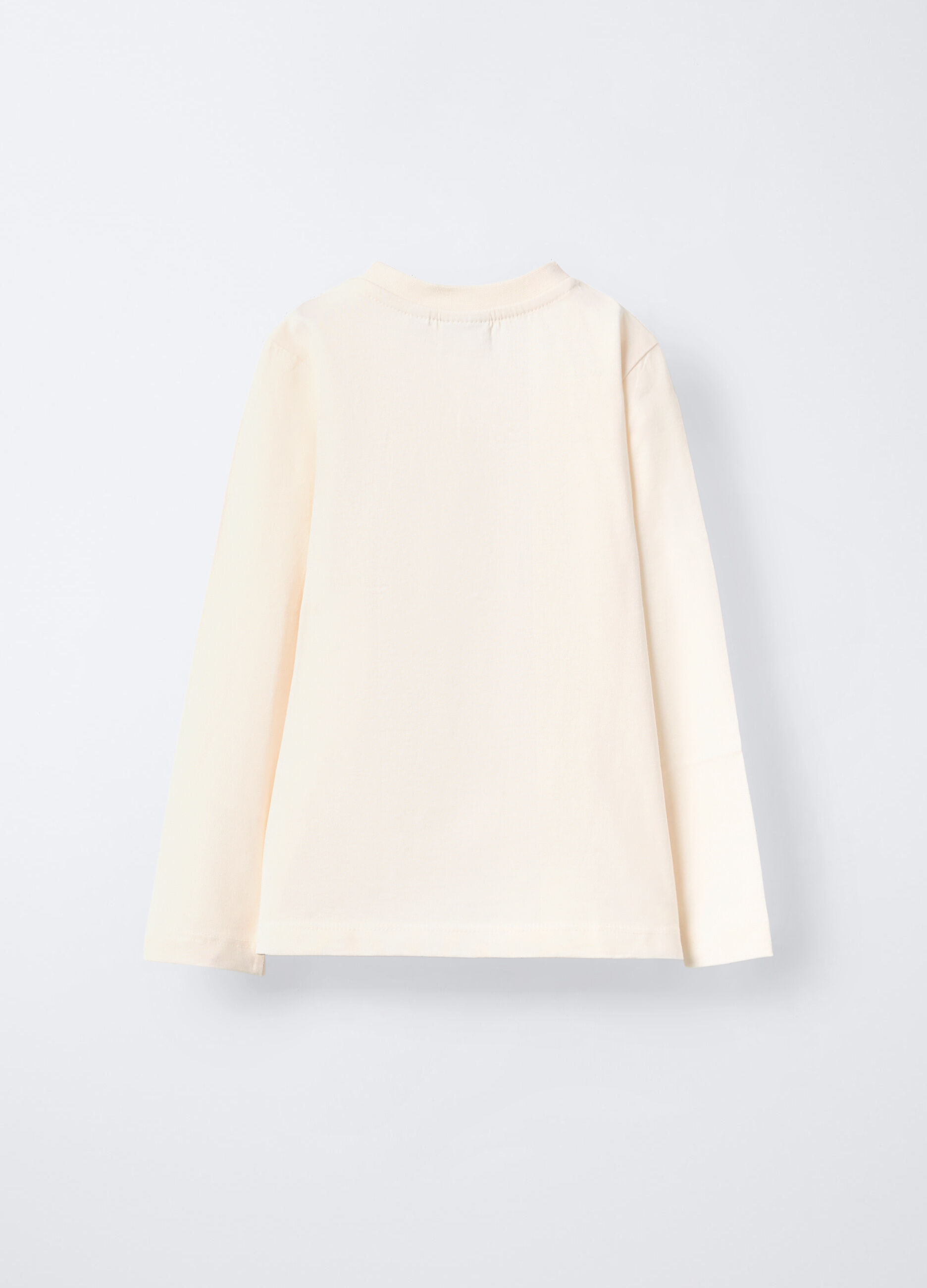 T-shirt girocollo in jersey di puro cotone bambina_1