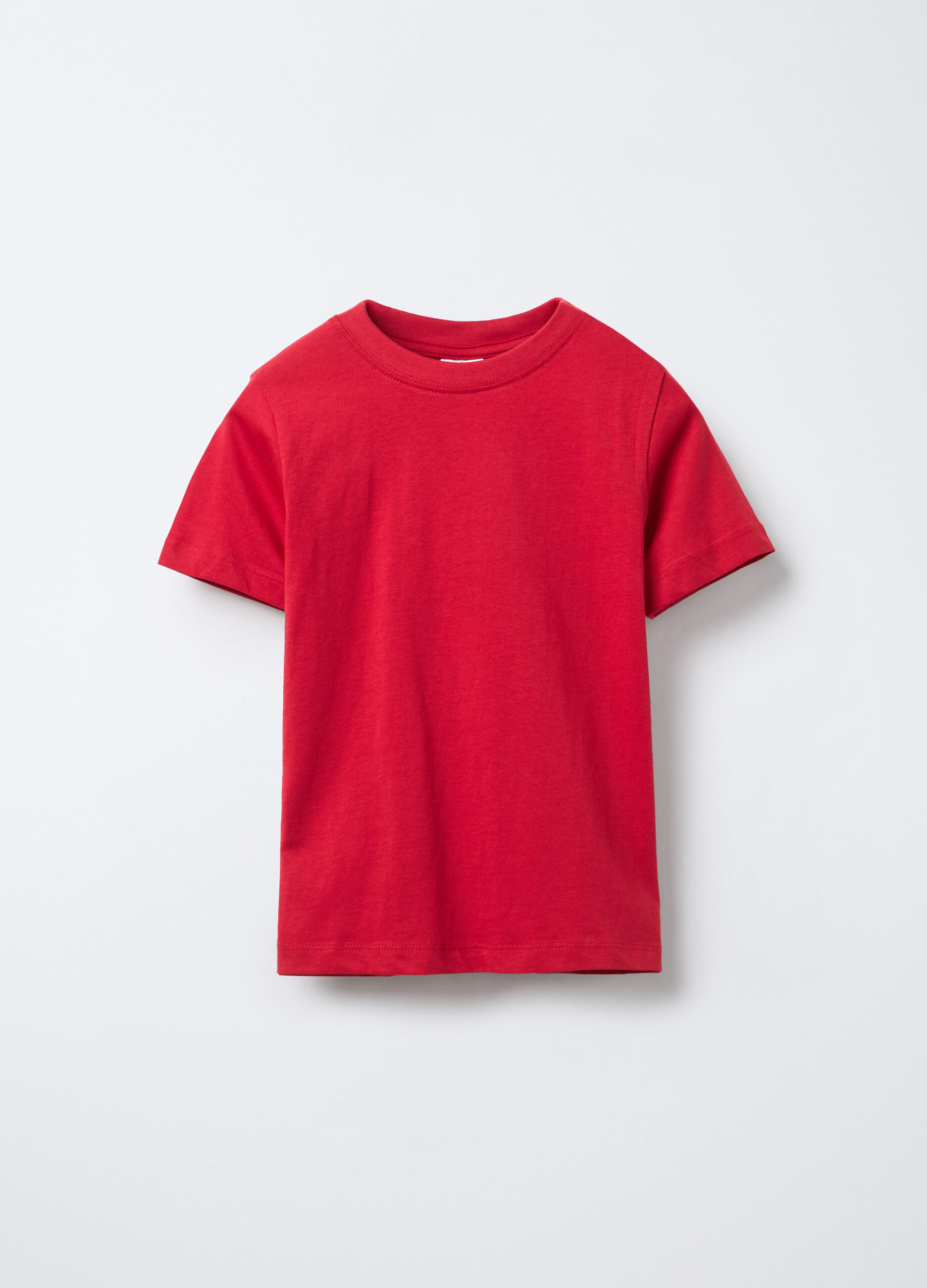 T-shirt girocollo in jersey di puro cotone bambino_0