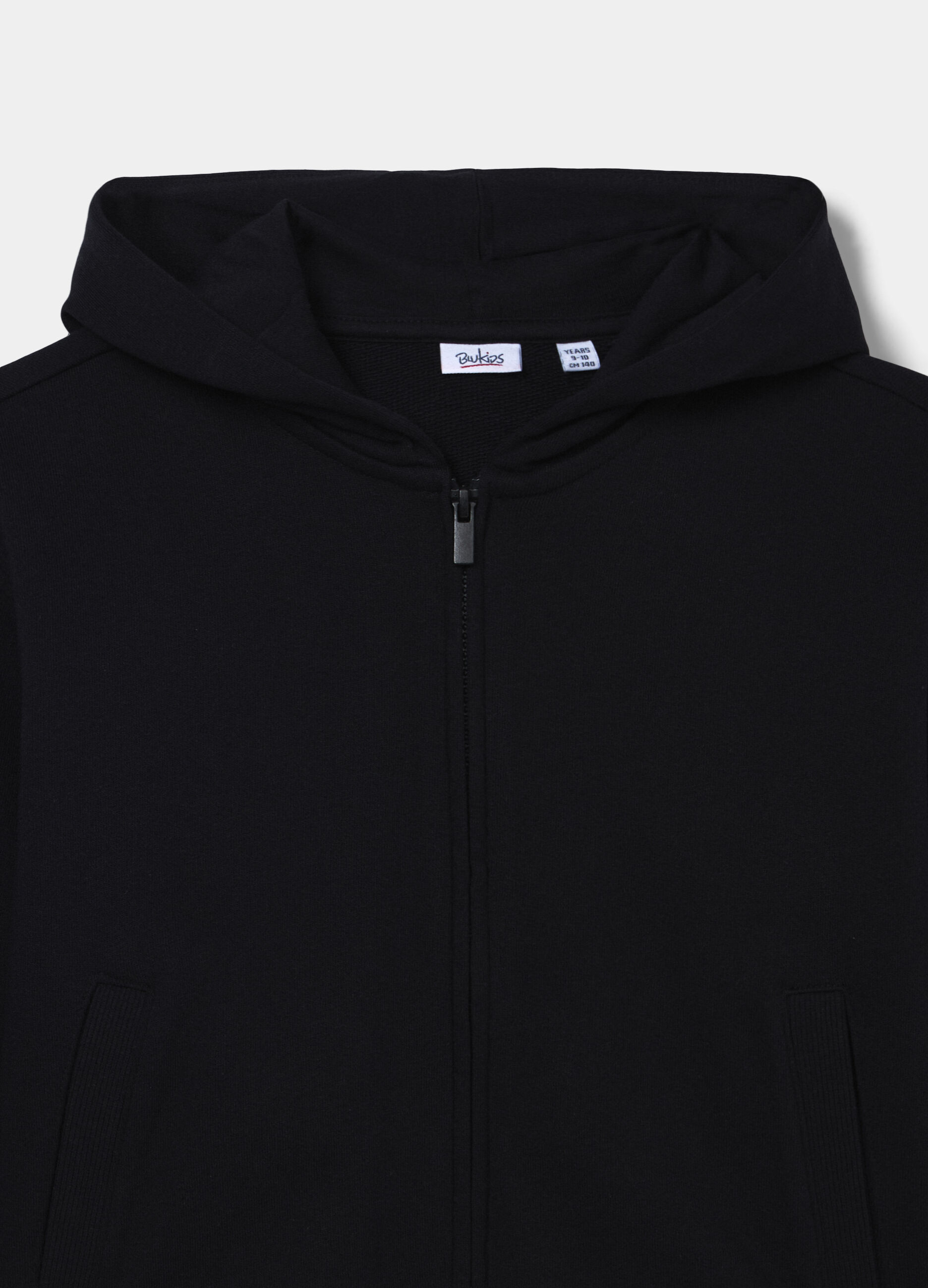 Felpa con cappuccio in french terry di puro cotone ragazza_2