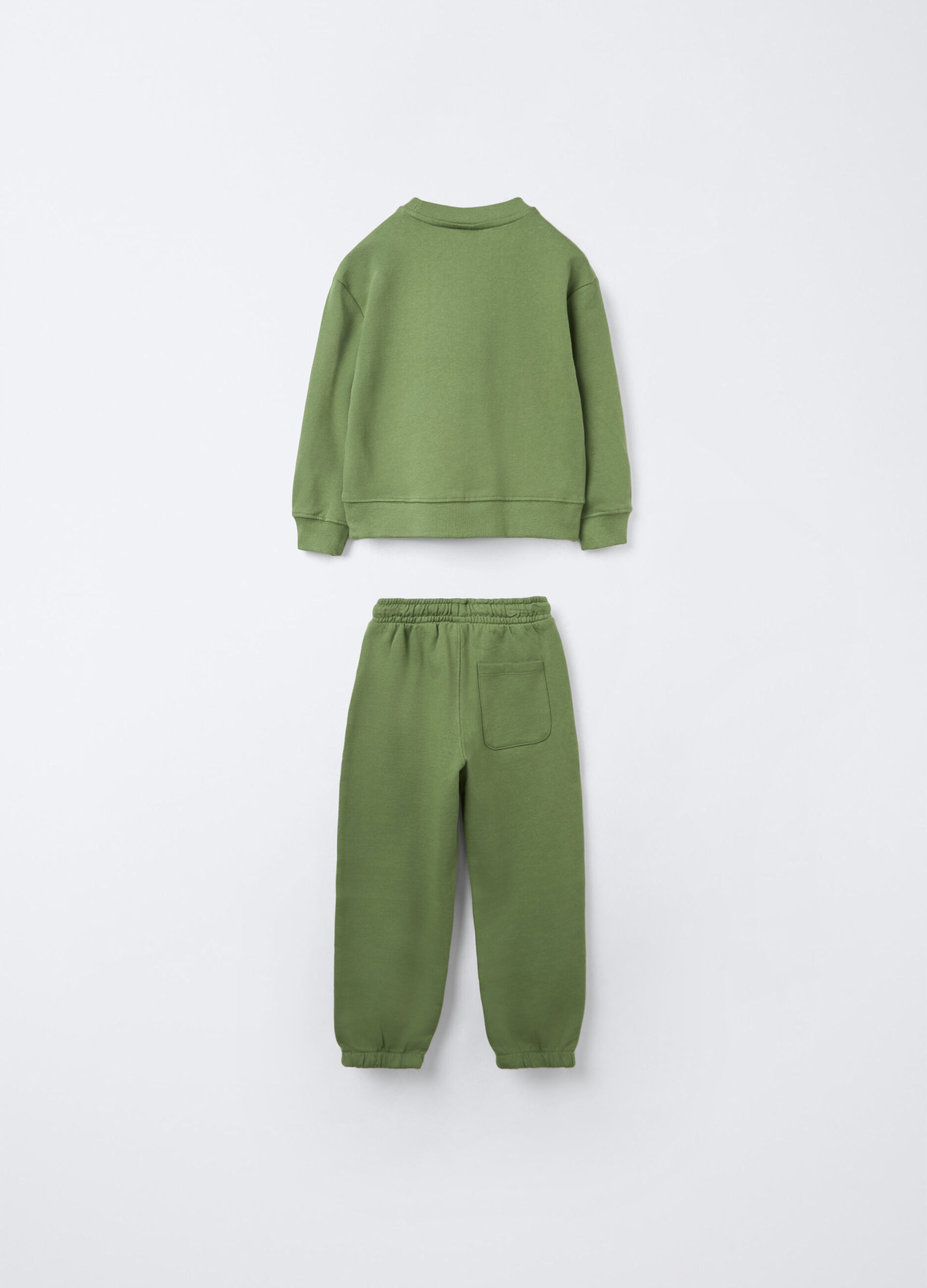 Jogging set in puro cotone garzato bambino_1