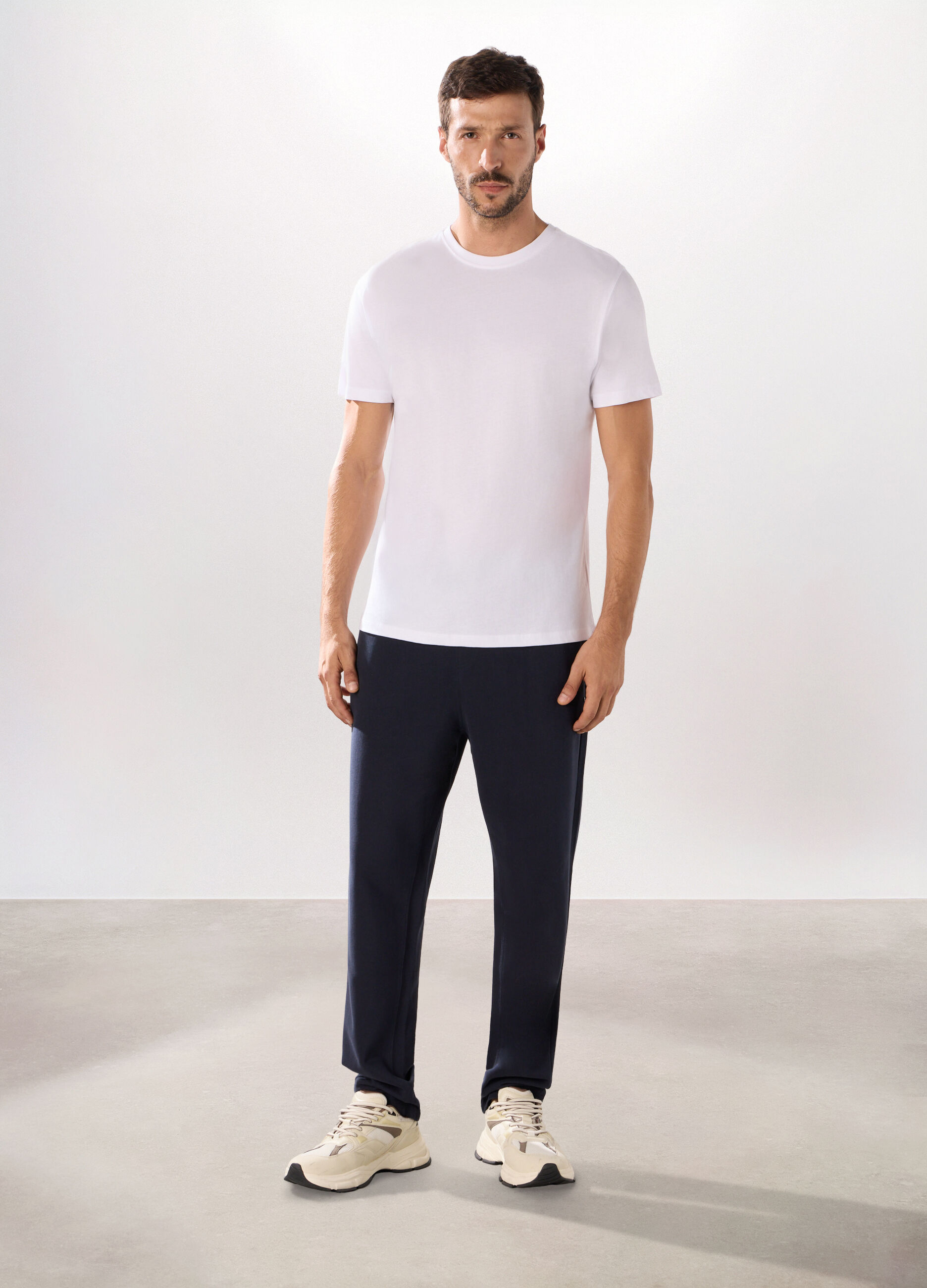 Jogger in puro cotone uomo_0