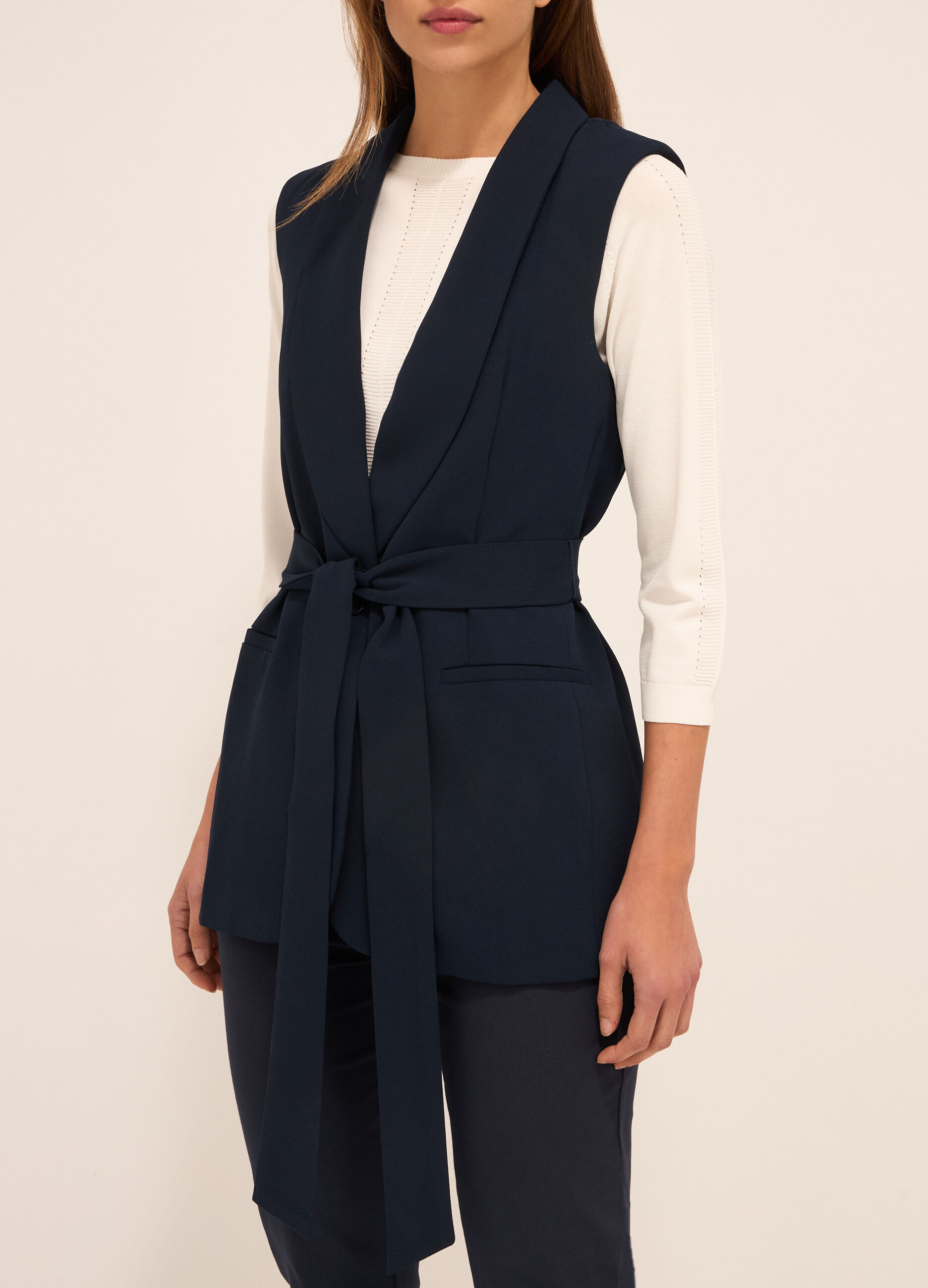Blazer smanicato donna