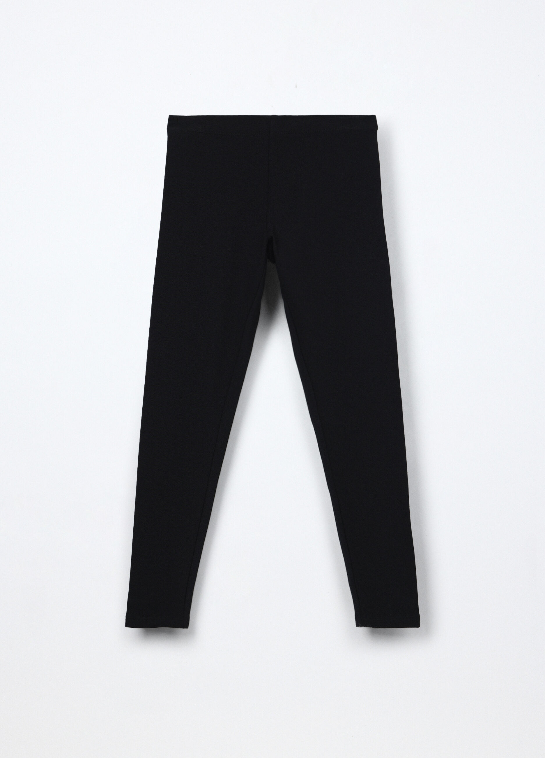 Leggings in french terry di cotone stretch ragazza_0