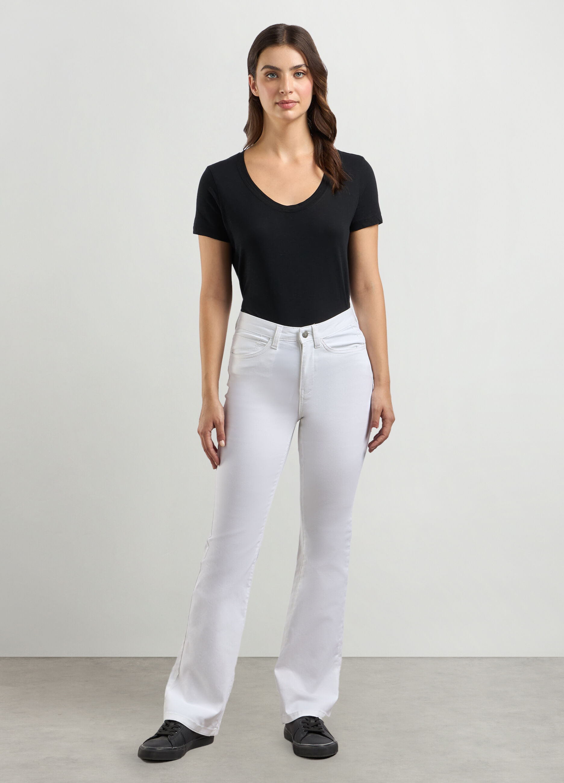 Treggings in misto cotone stretch donna_0
