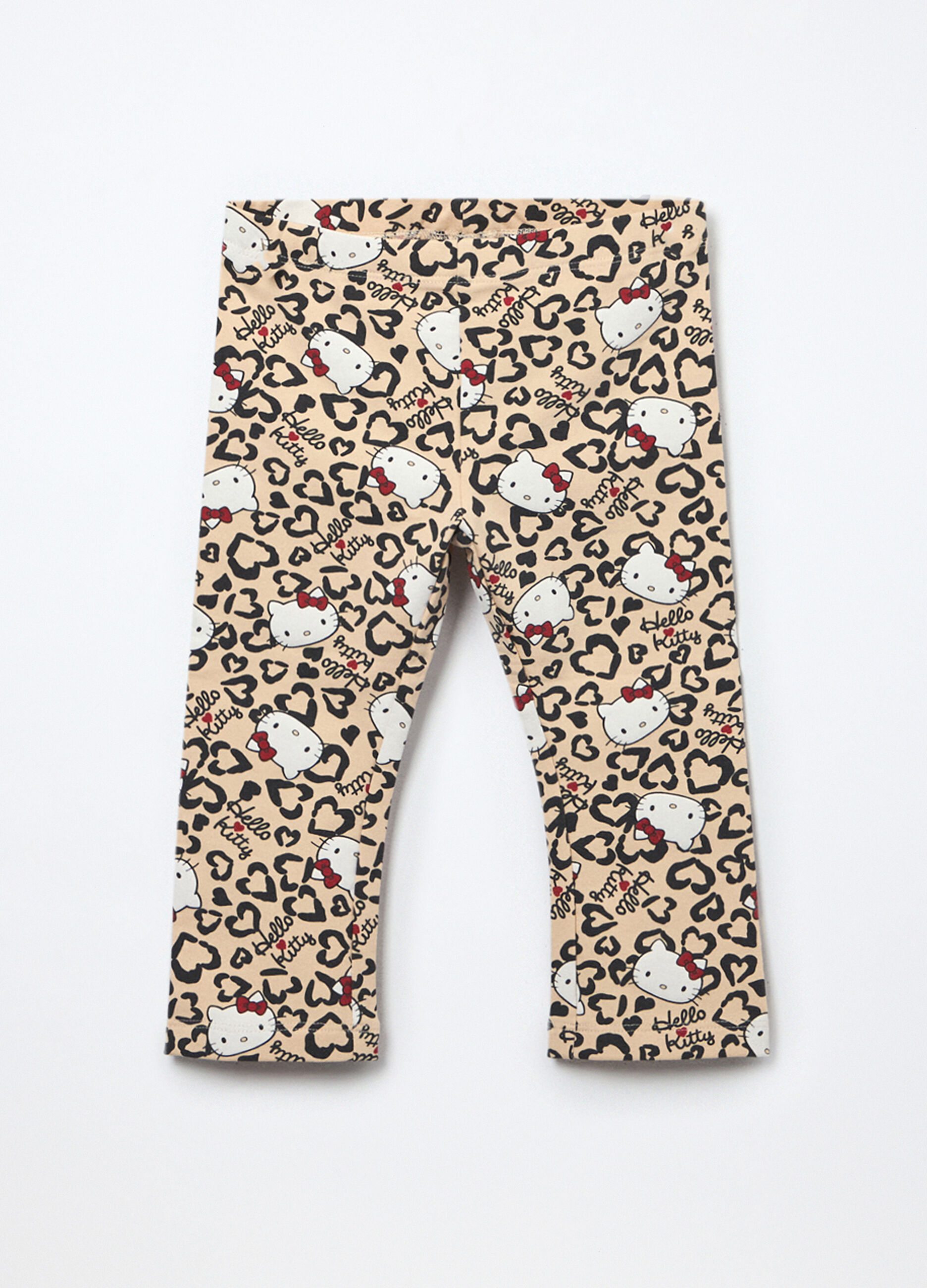 Leggings in french terry Hello Kitty di cotone stretch neonata_0