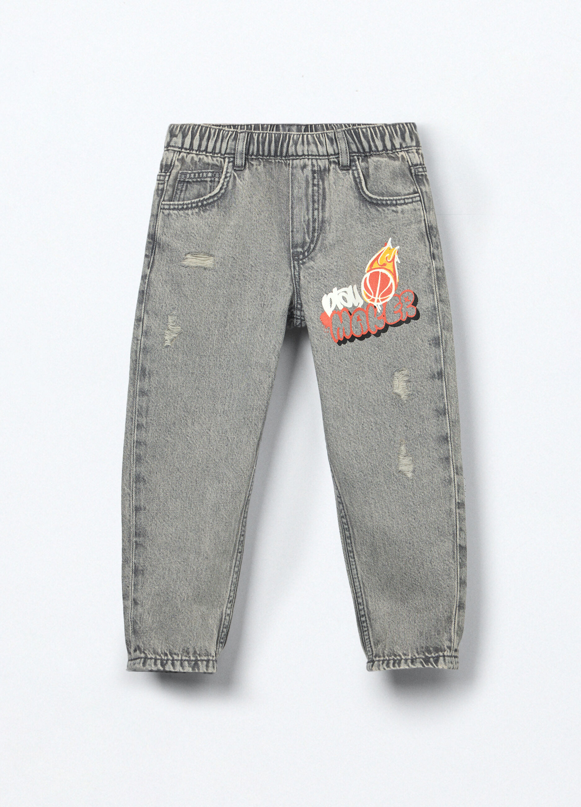 Jeans in misto cotone riciclato bambino_0