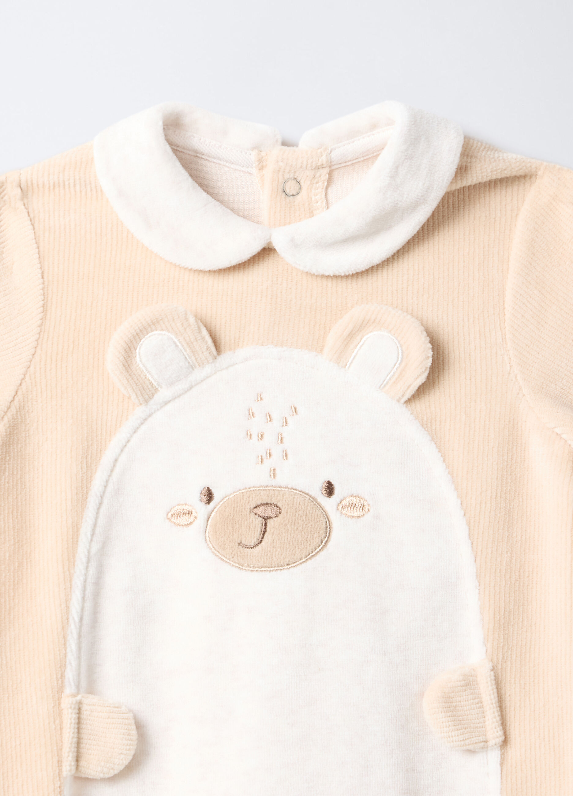 Tutina velour misto cotone neonato_2