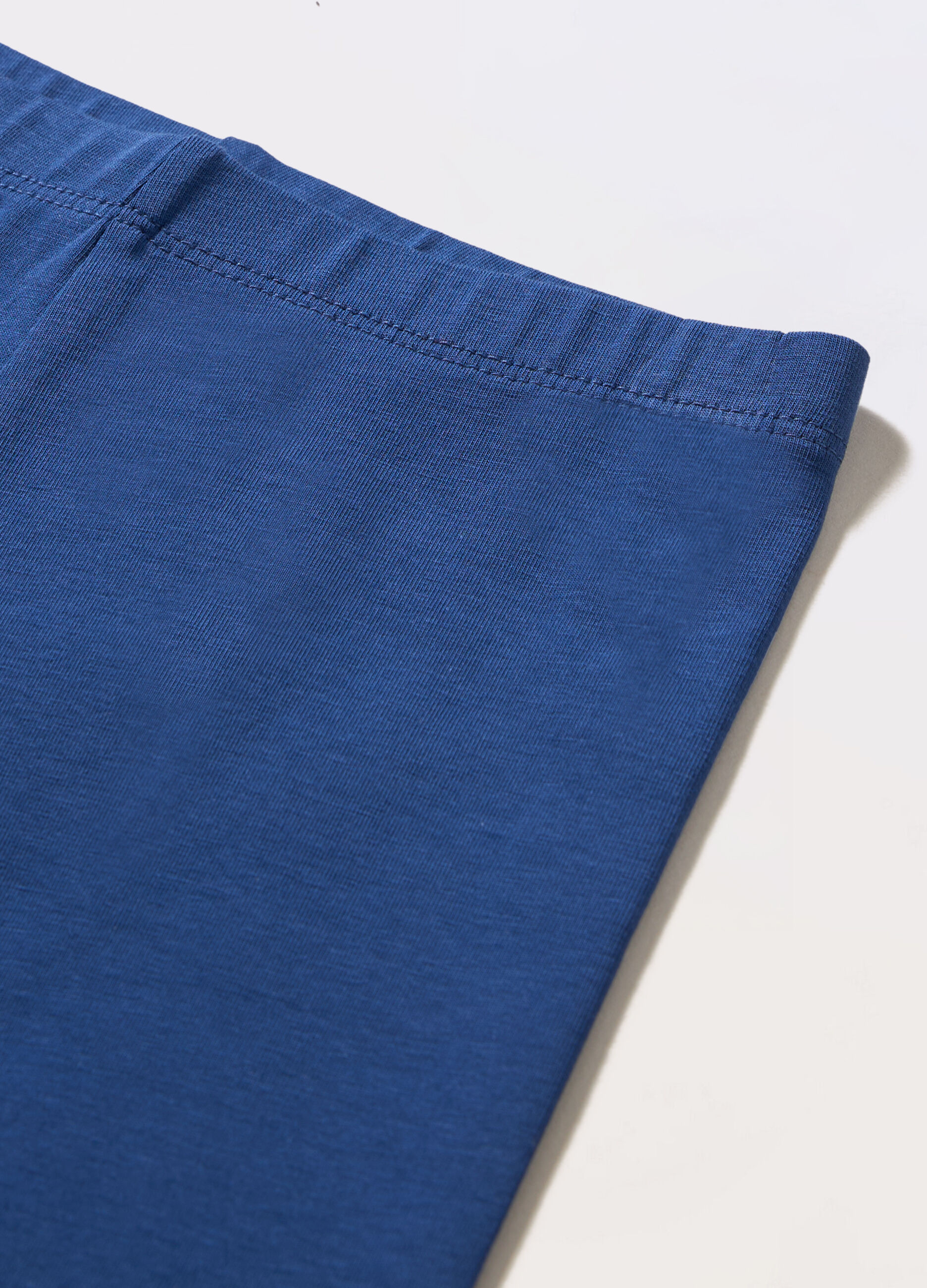 Leggings ciclista in jersey di cotone stretch bambina_1