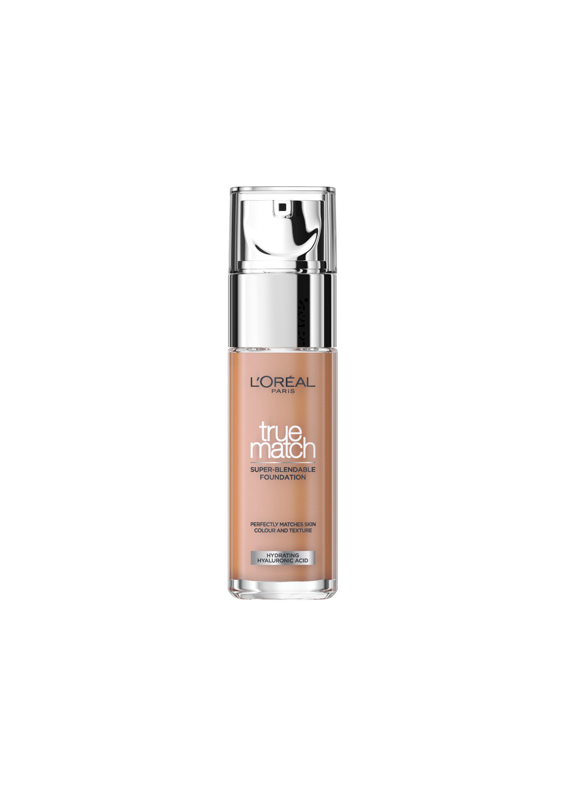 L'Oréal Paris Fondotinta Liquido, Idratazione 24H, Per Tutti Tipi di Pelle, Incarnato dal Colorito Naturale e Uniforme, Formula con Acido Iauluronico, Accord Parfait, 30 ml, 3.5D Golden Peach.