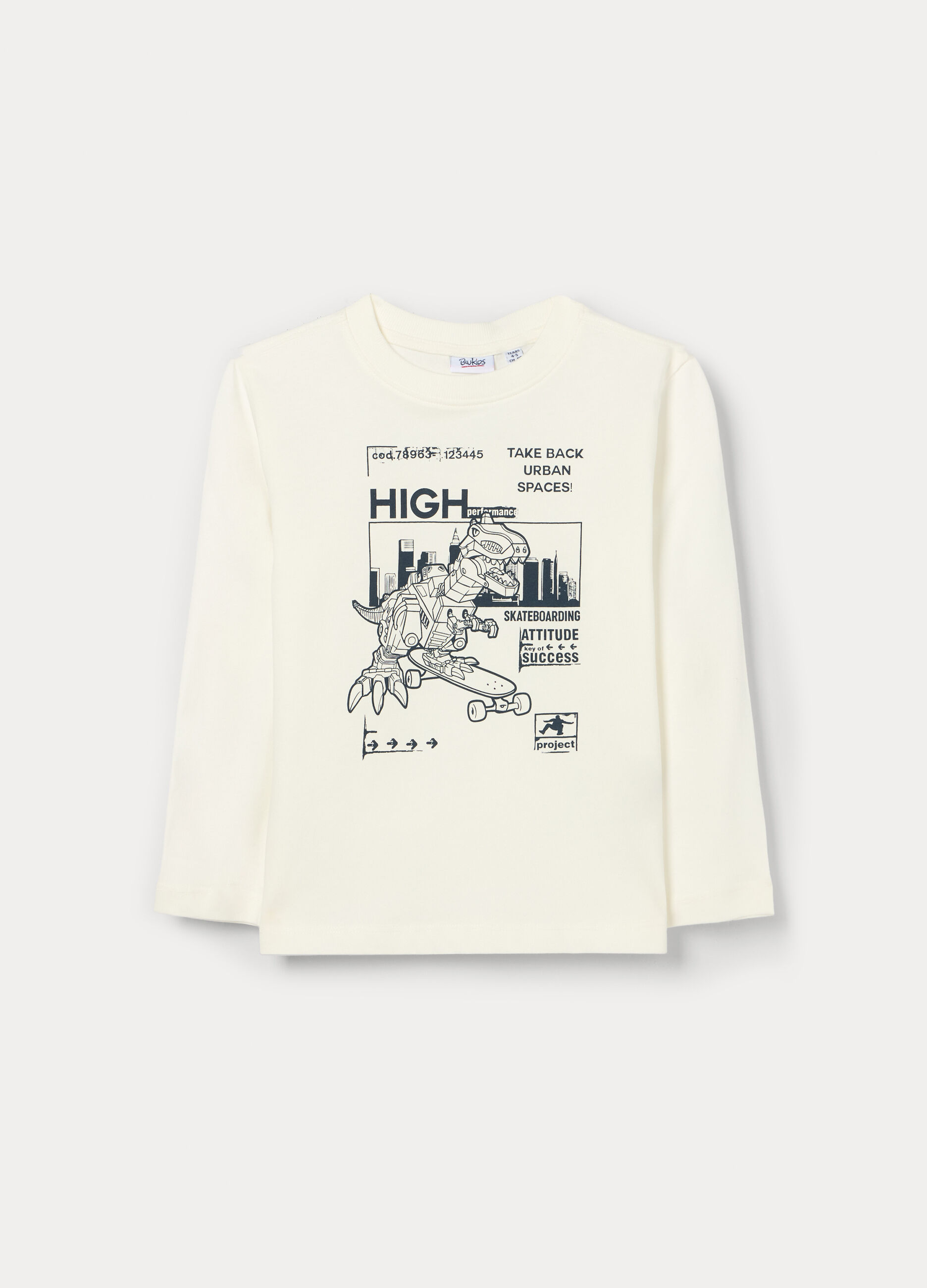 T-shirt in jersey di puro cotone bambino_0