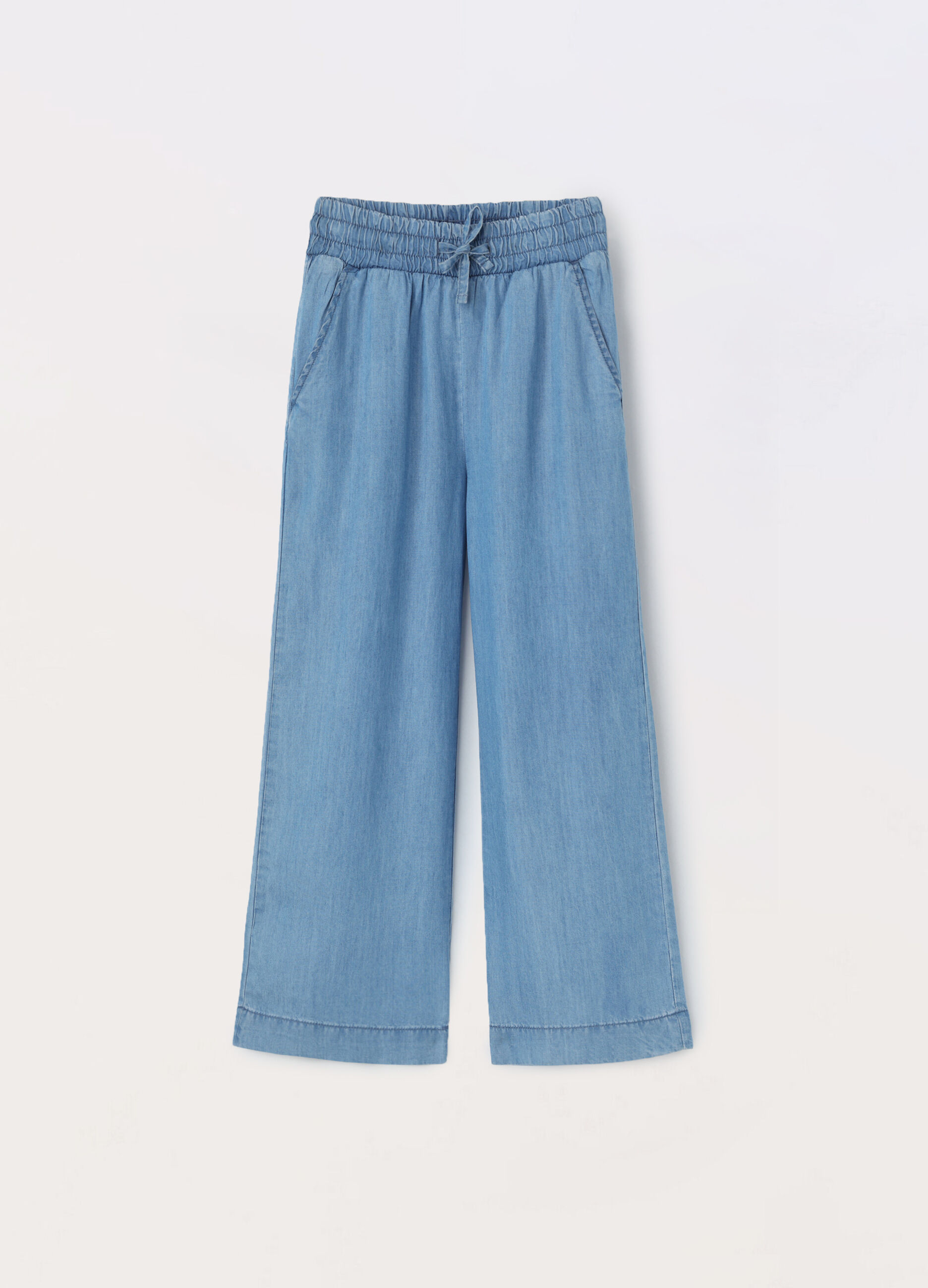 Pantaloni in pura lyocell ragazza_0