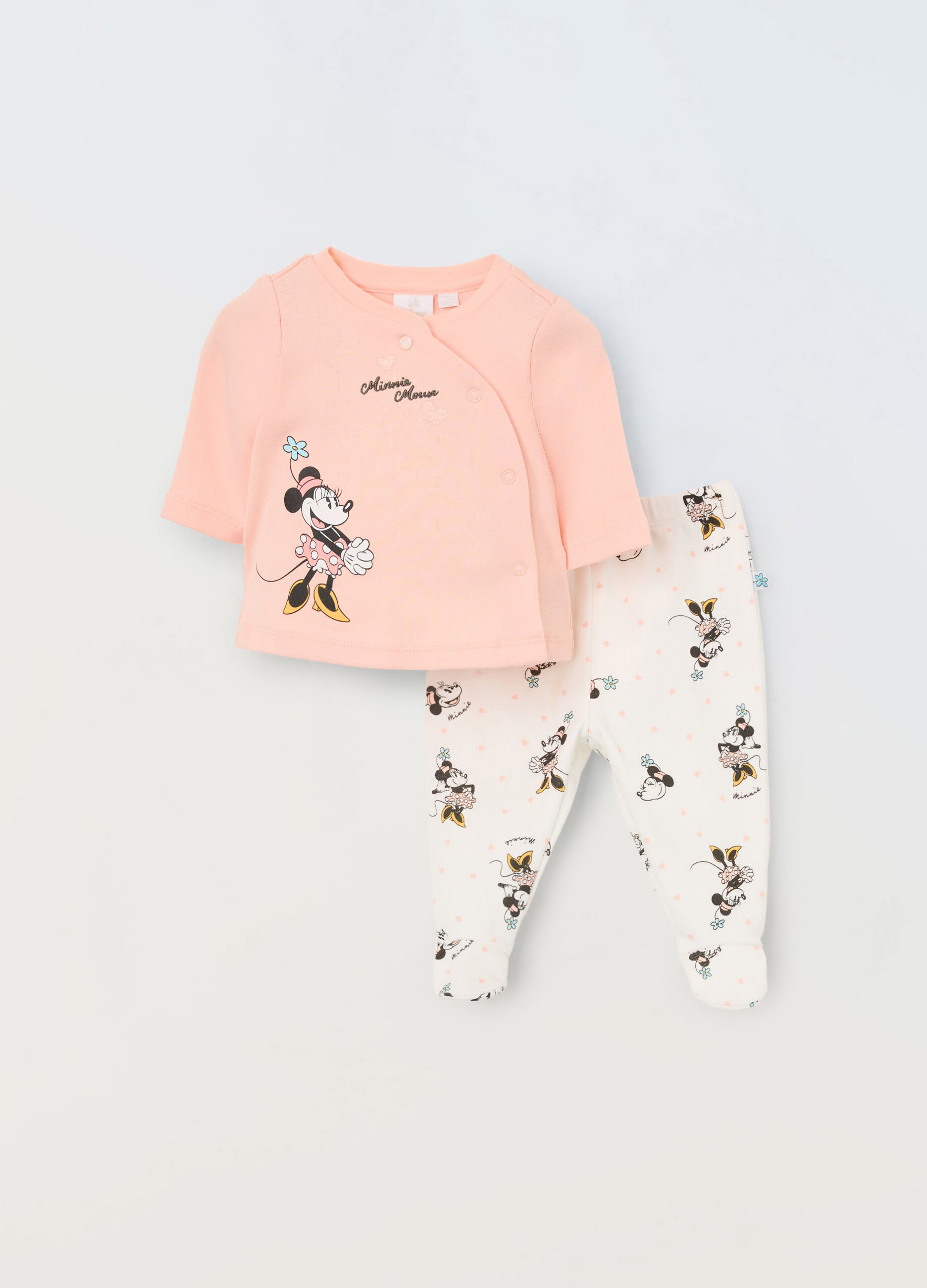 Set Disney in interlock di puro cotone neonata_0
