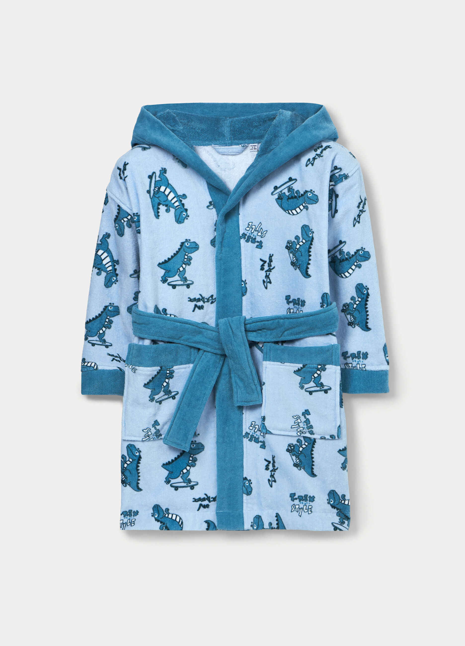 Accappatoio in puro cotone velour bambino _0