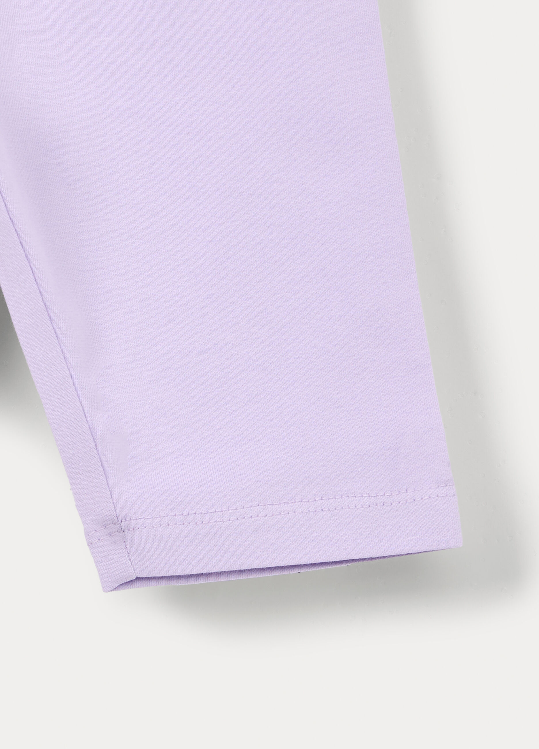 Leggings corti fit slim in jersey di cotone stretch_2